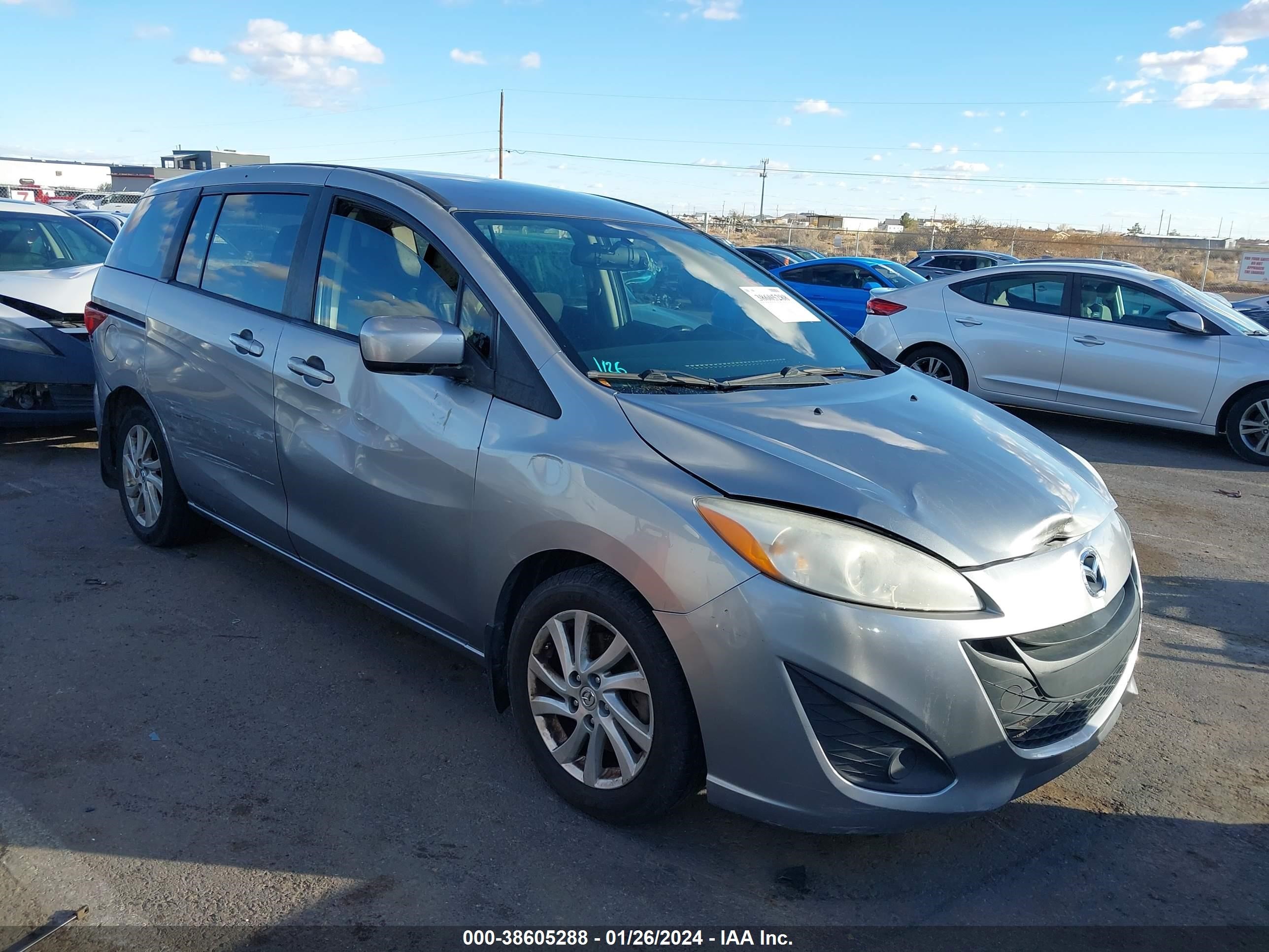 MAZDA 5 2012 jm1cw2bl7c0105718