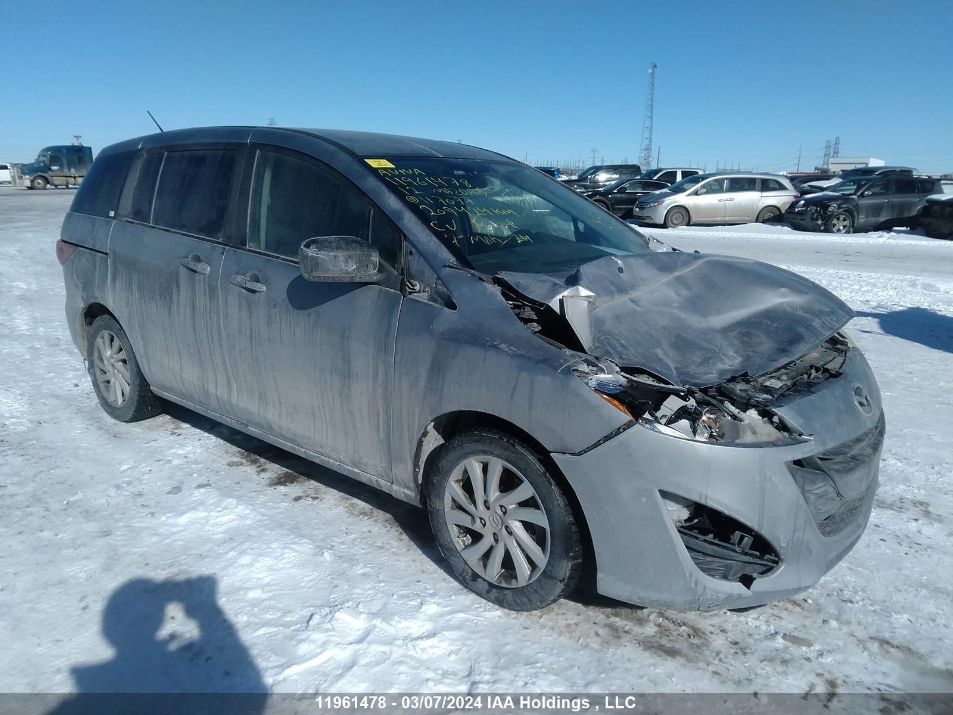 MAZDA 5 2012 jm1cw2cl2c0117077