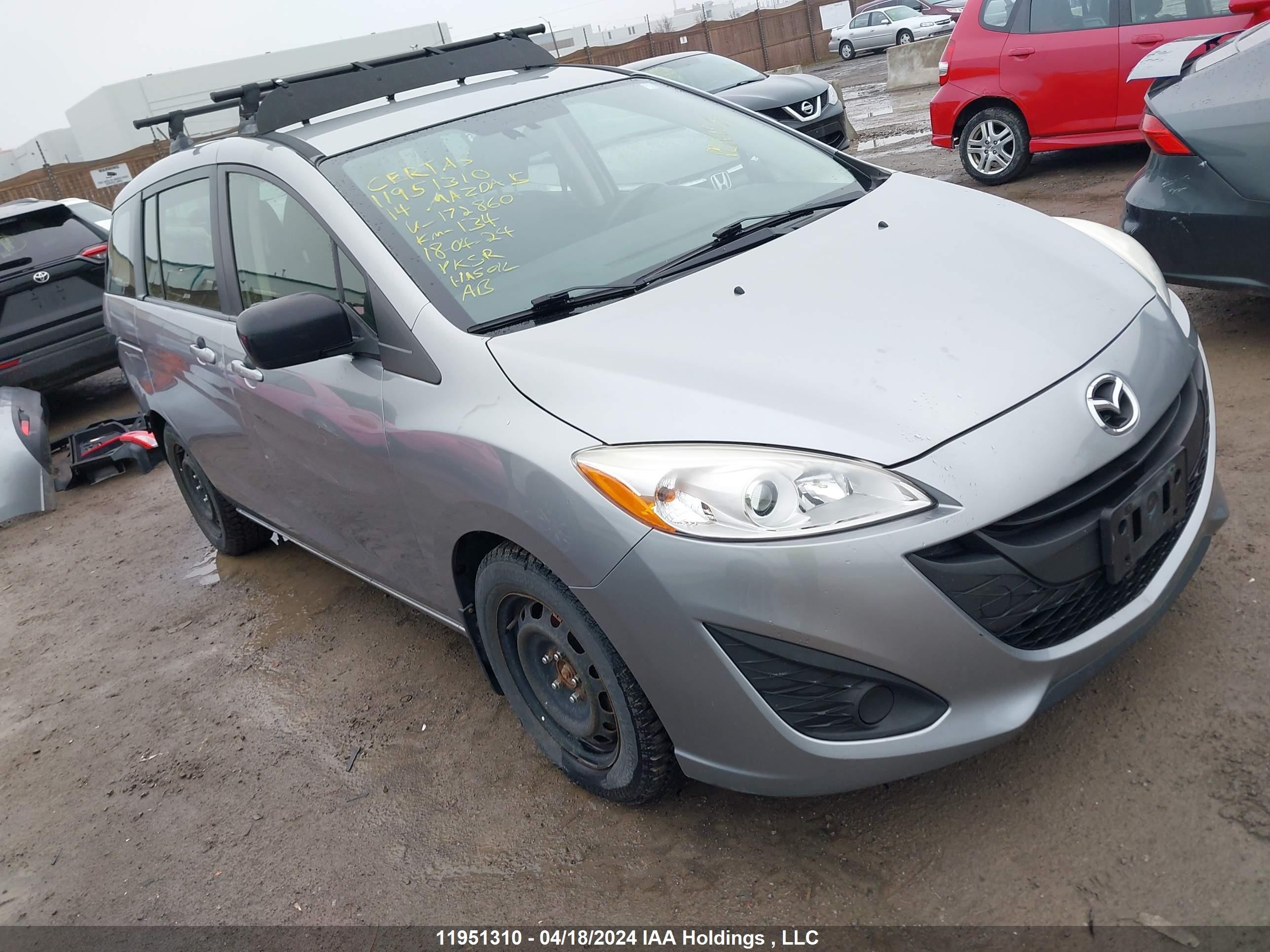 MAZDA 5 2014 jm1cw2cl2e0172860