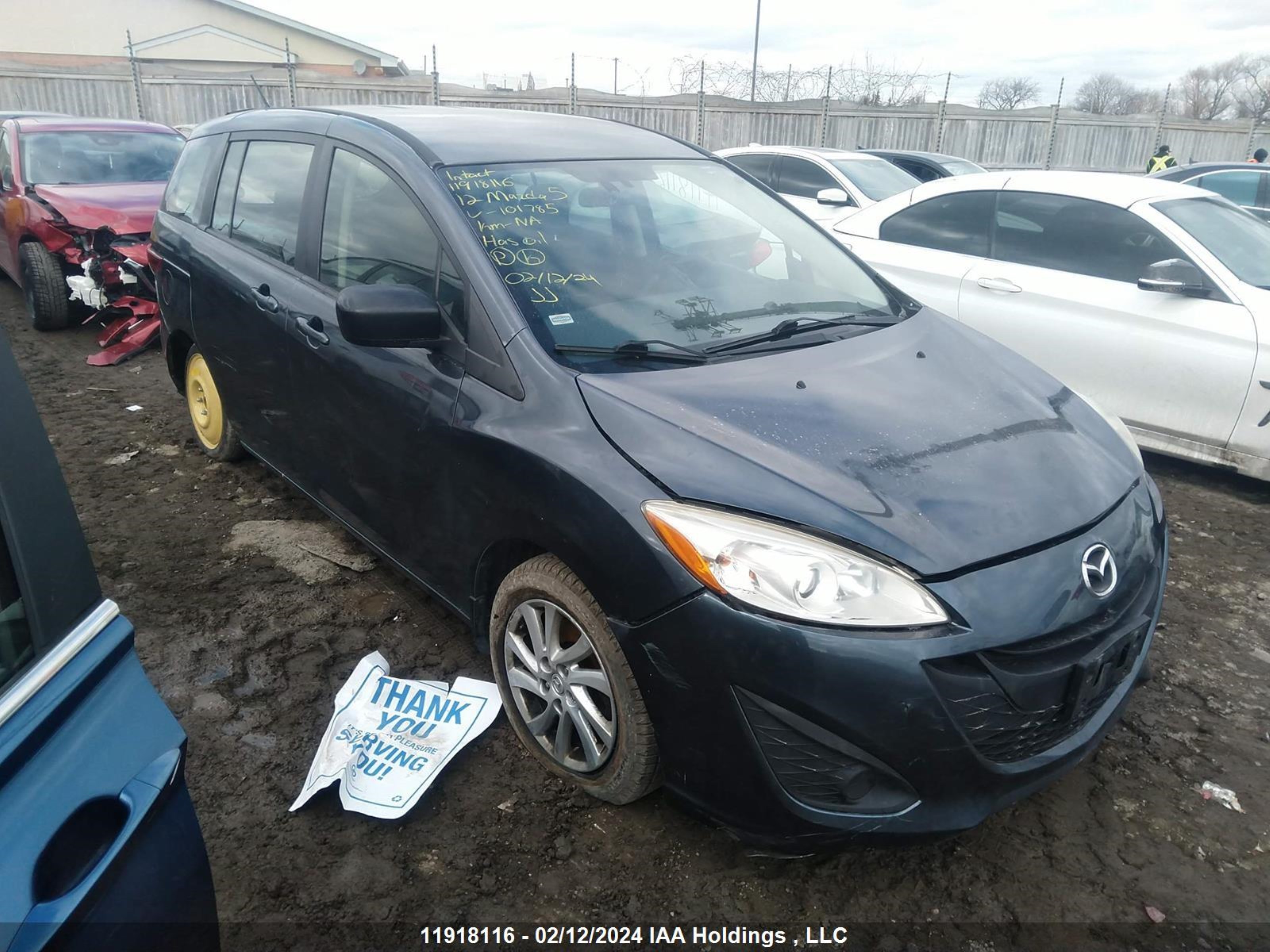 MAZDA 5 2012 jm1cw2cl4c0101785