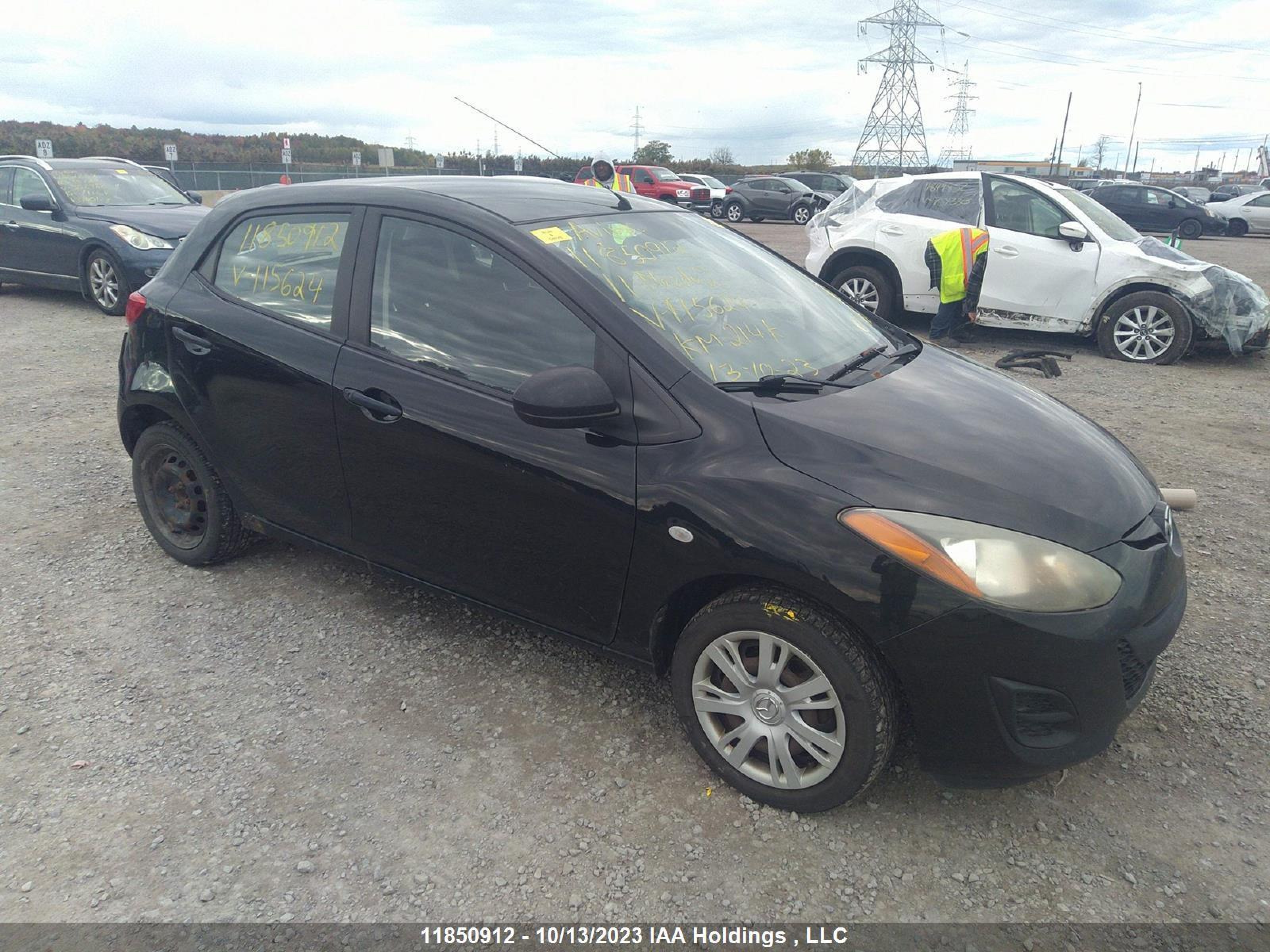 MAZDA 2 2011 jm1de1hy0b0115624