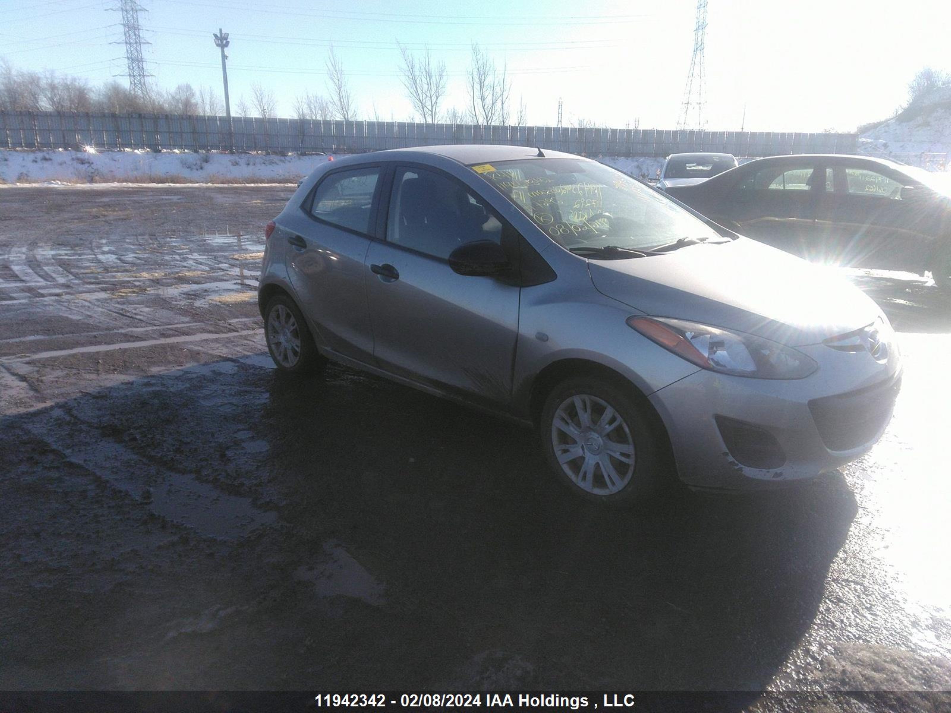 MAZDA 2 2011 jm1de1hy0b0117292