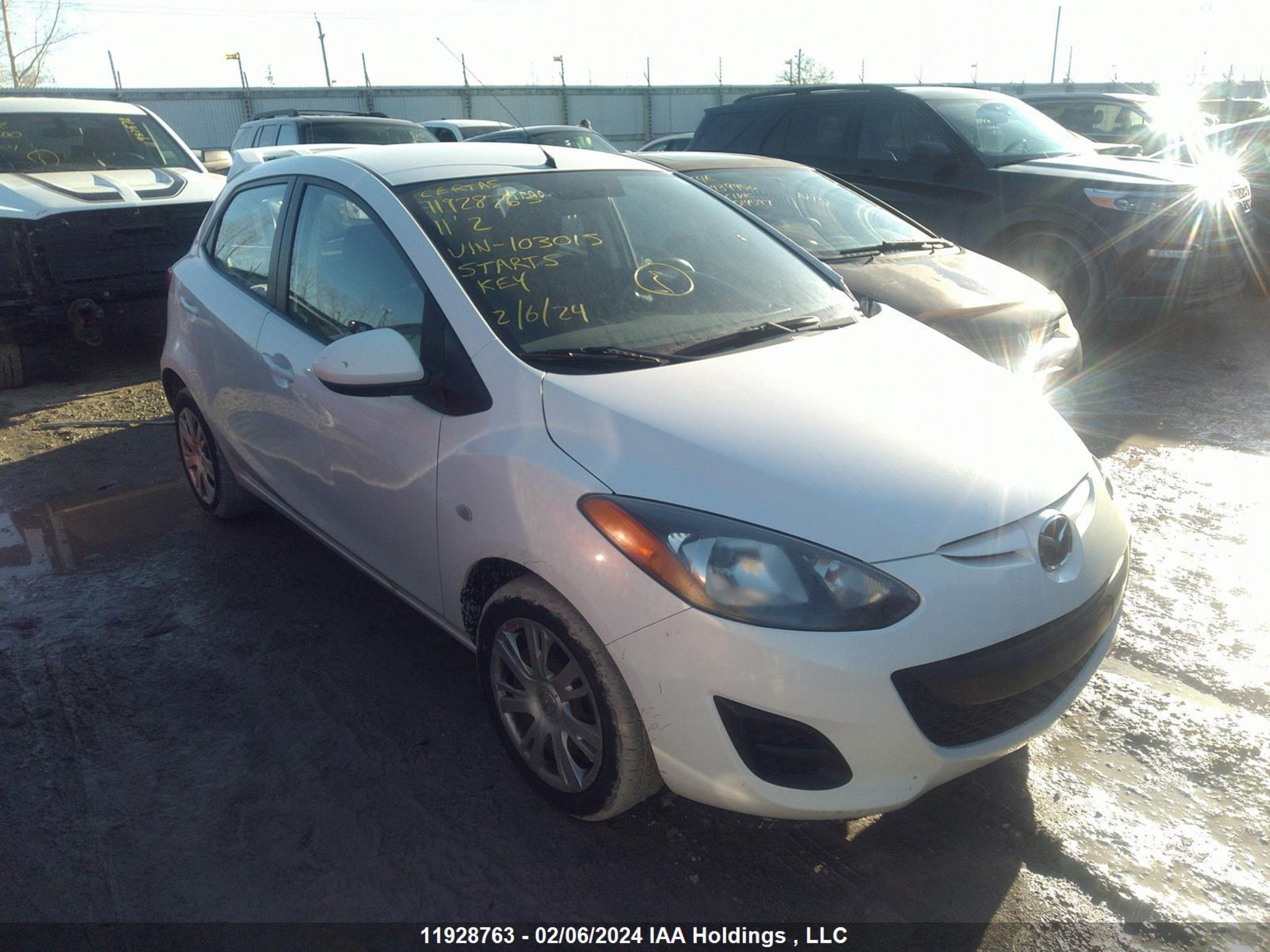 MAZDA 2 2011 jm1de1hy3b0103015