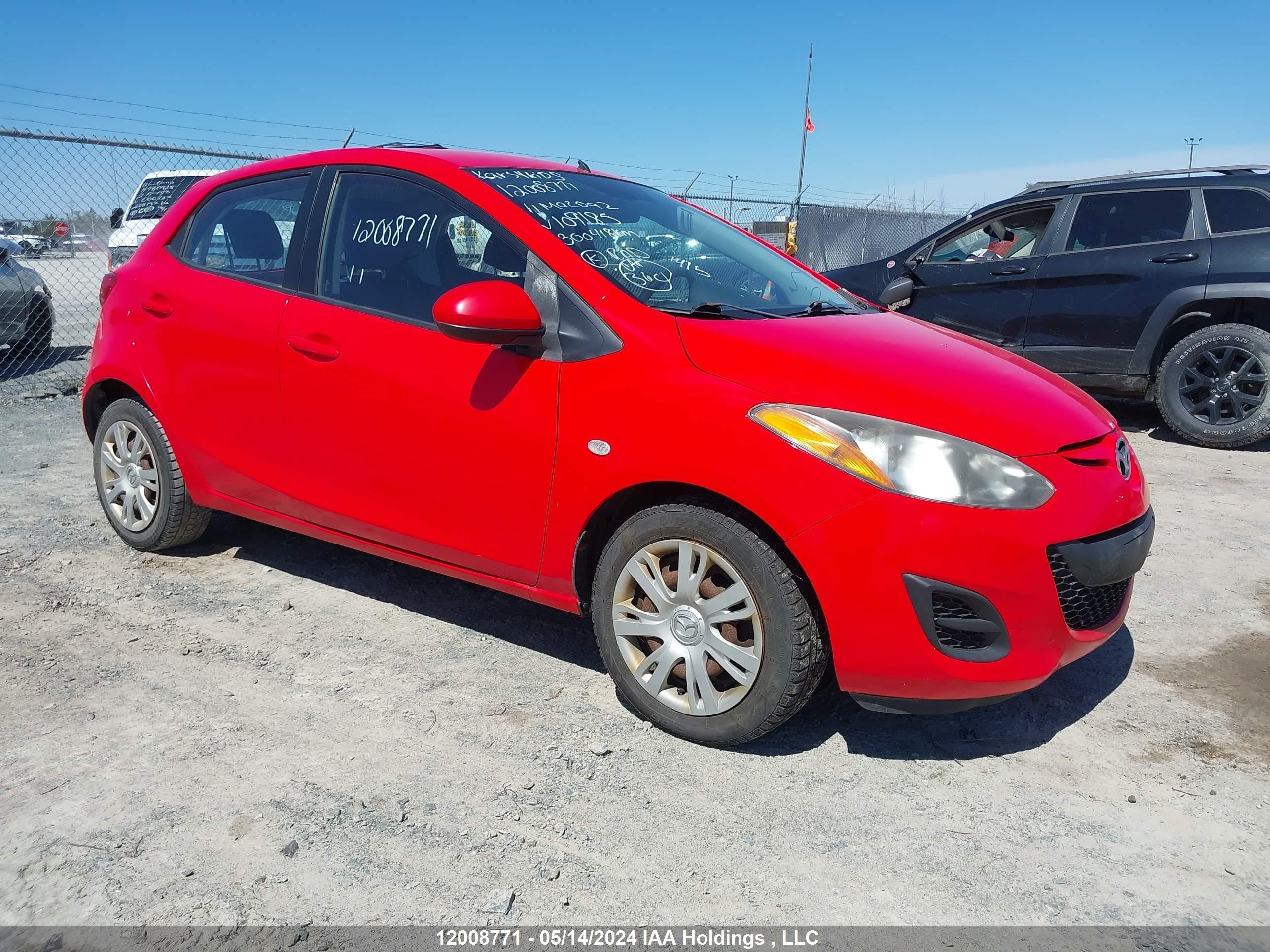 MAZDA 2 2011 jm1de1hy3b0109185