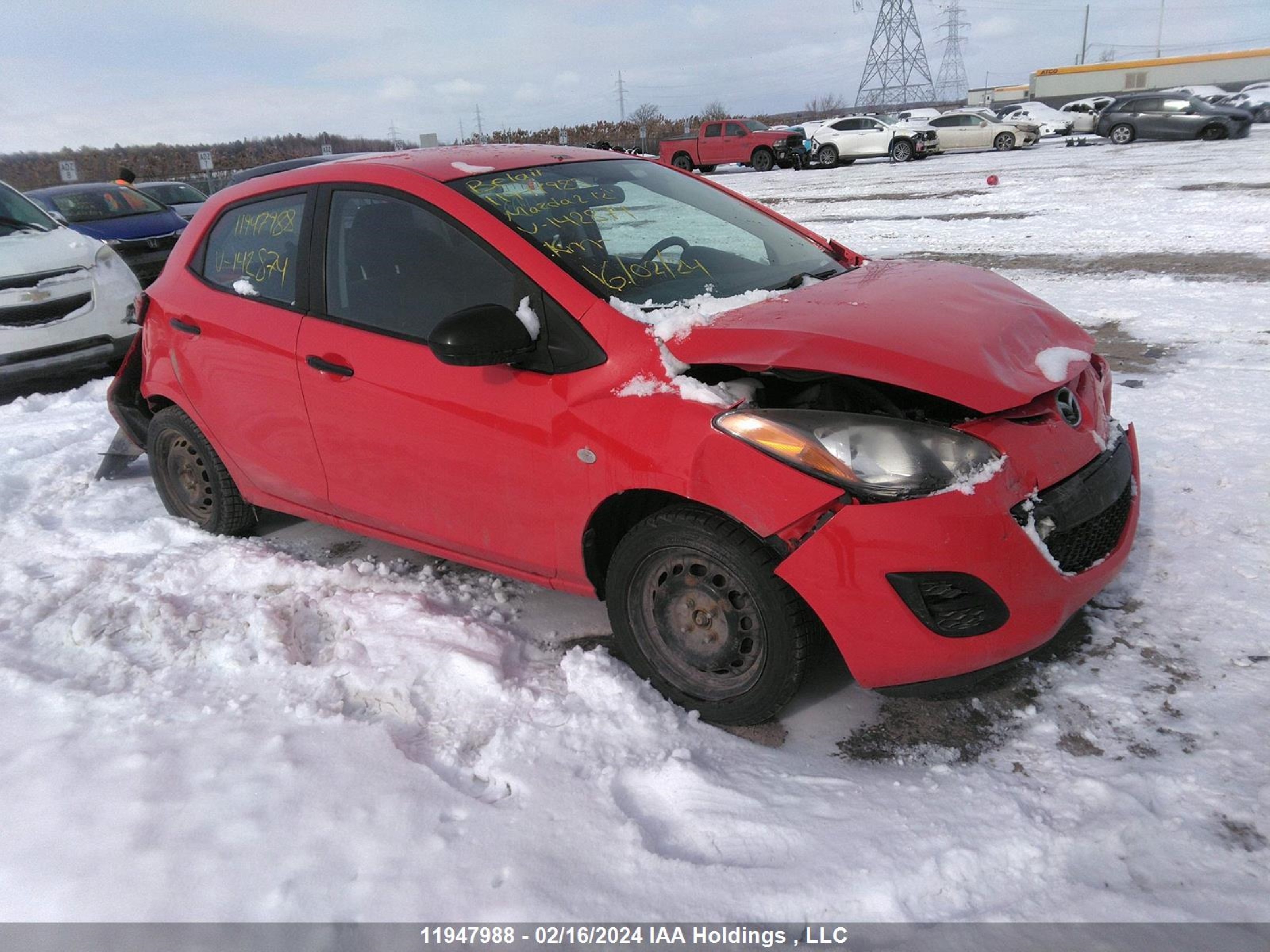 MAZDA 2 2012 jm1de1ky1c0142874