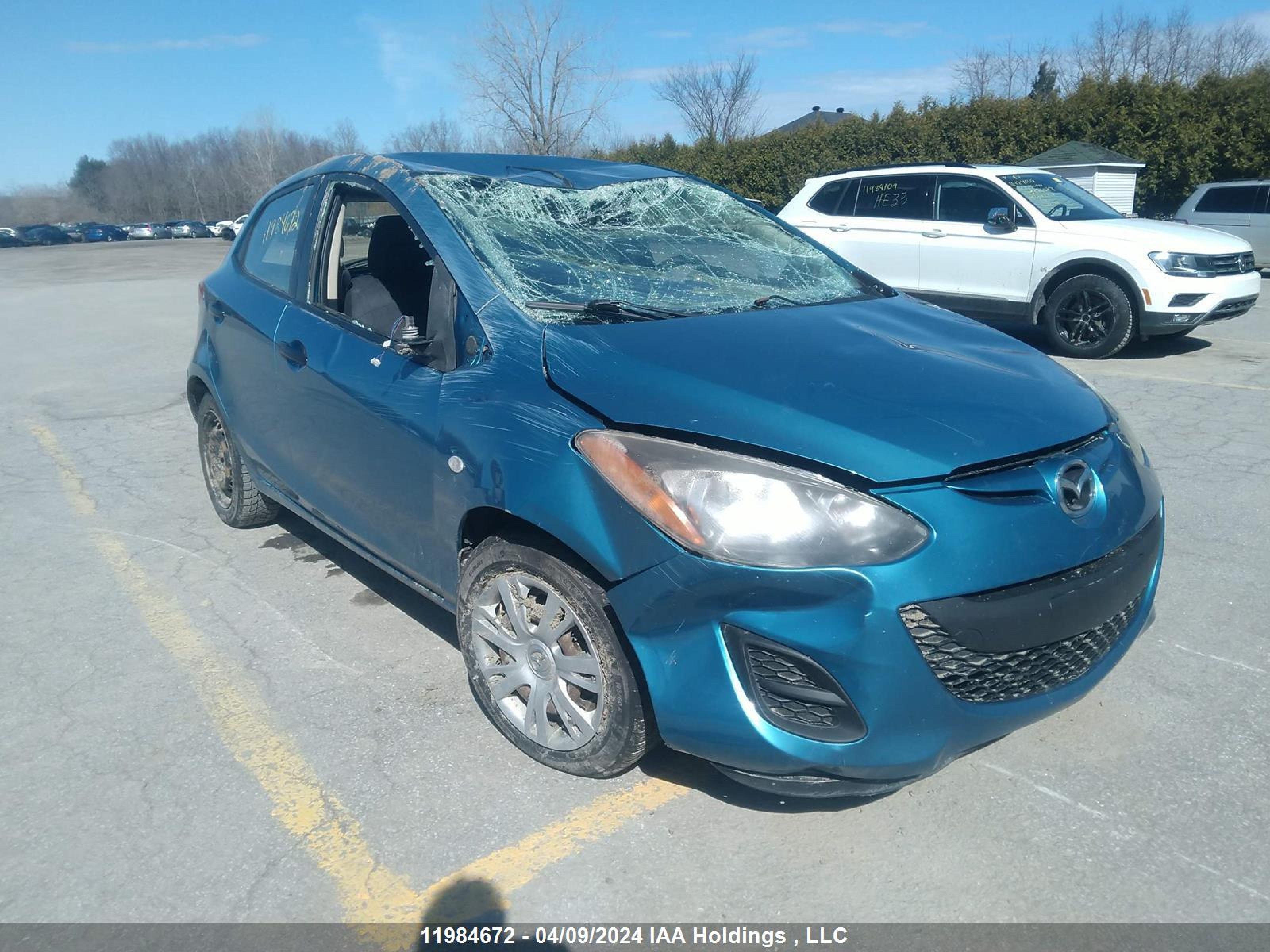 MAZDA 2 2012 jm1de1ky2c0146559