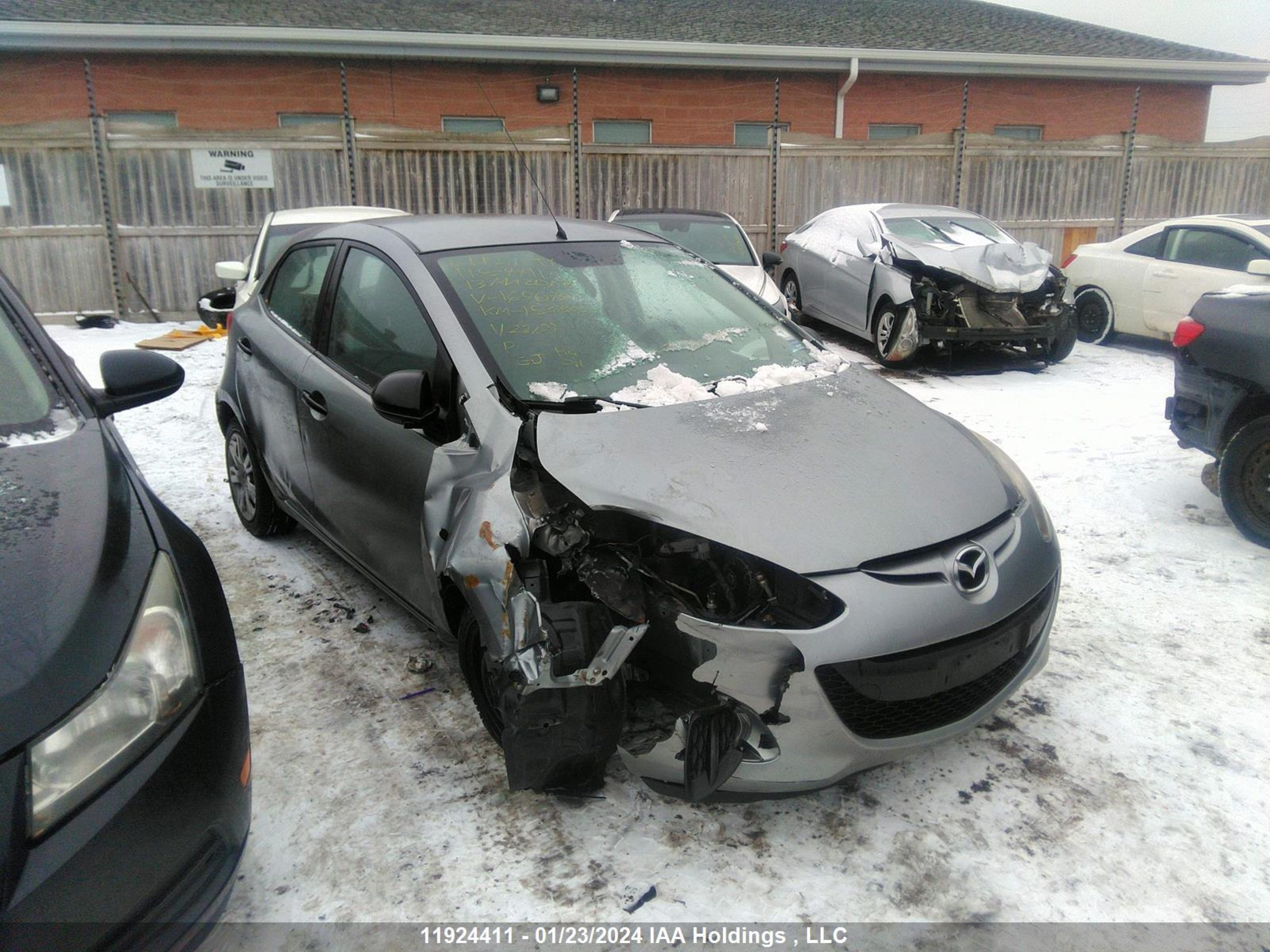 MAZDA 2 2013 jm1de1ky2d0169079