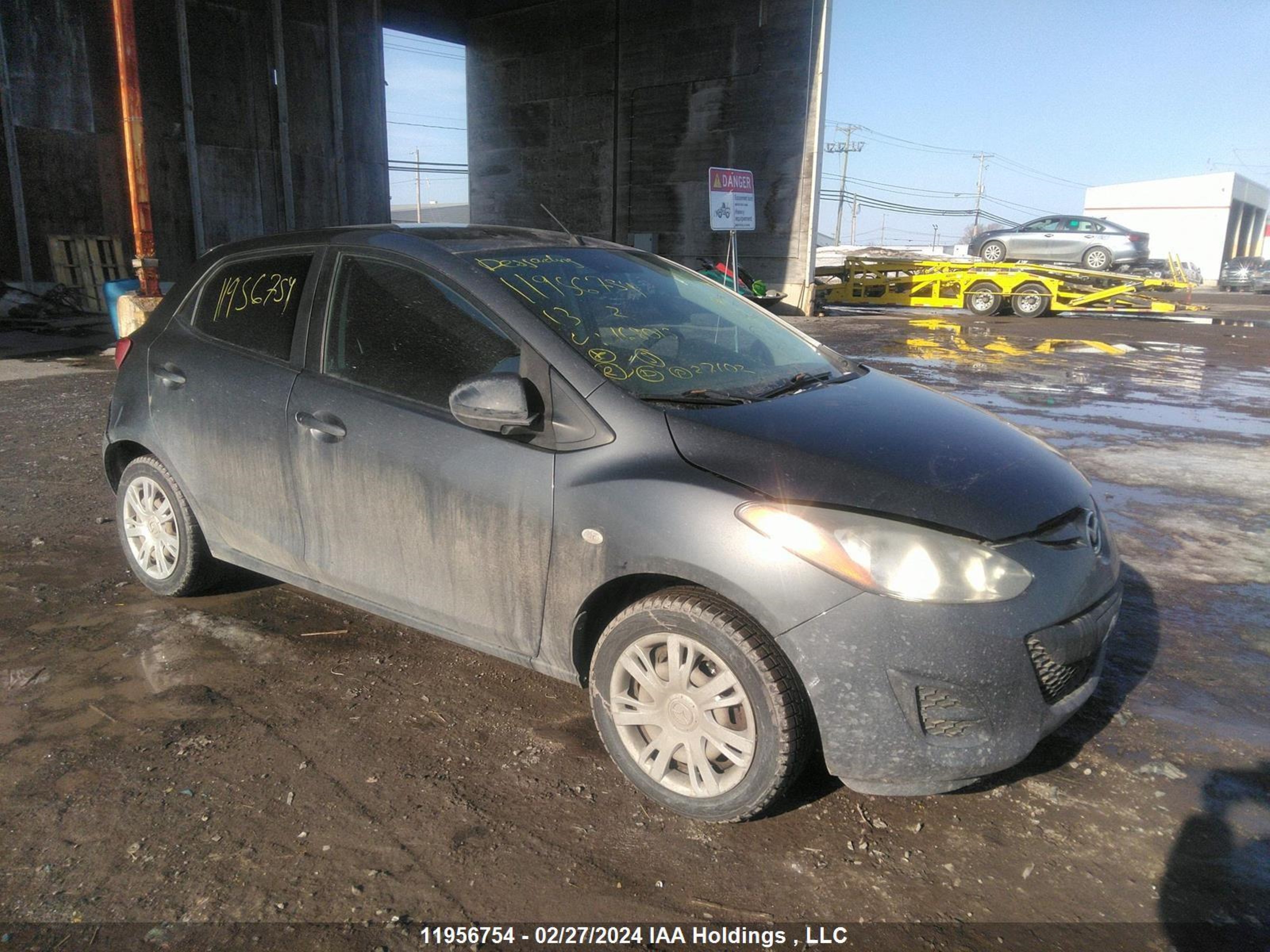 MAZDA 2 2013 jm1de1ky4d0168015