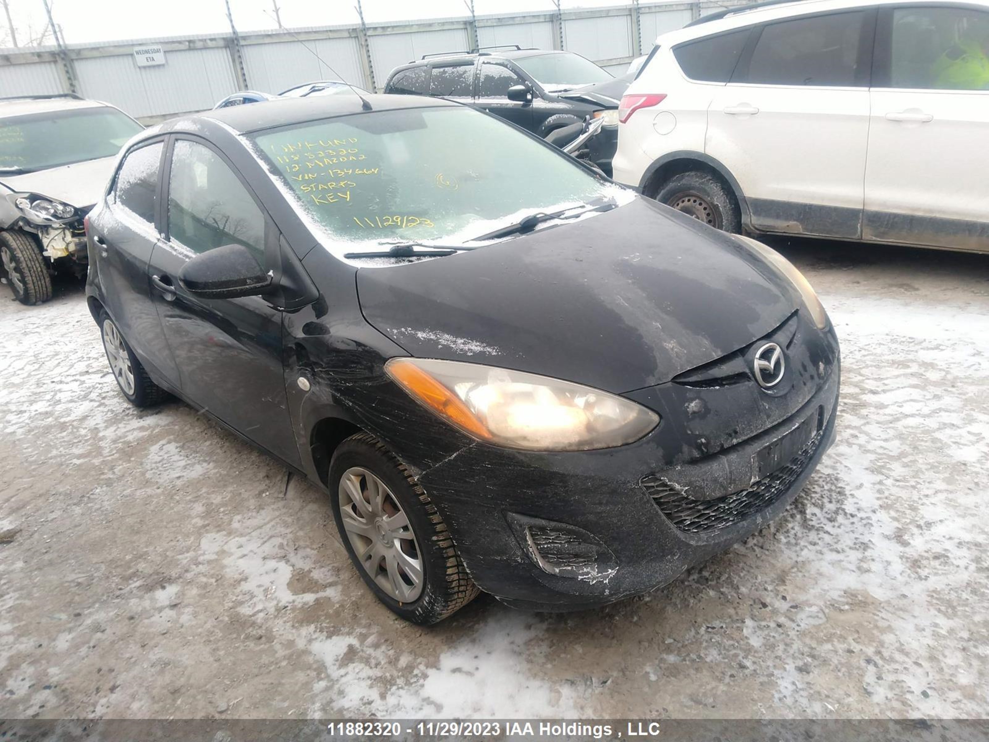 MAZDA 2 2012 jm1de1ky5c0134664