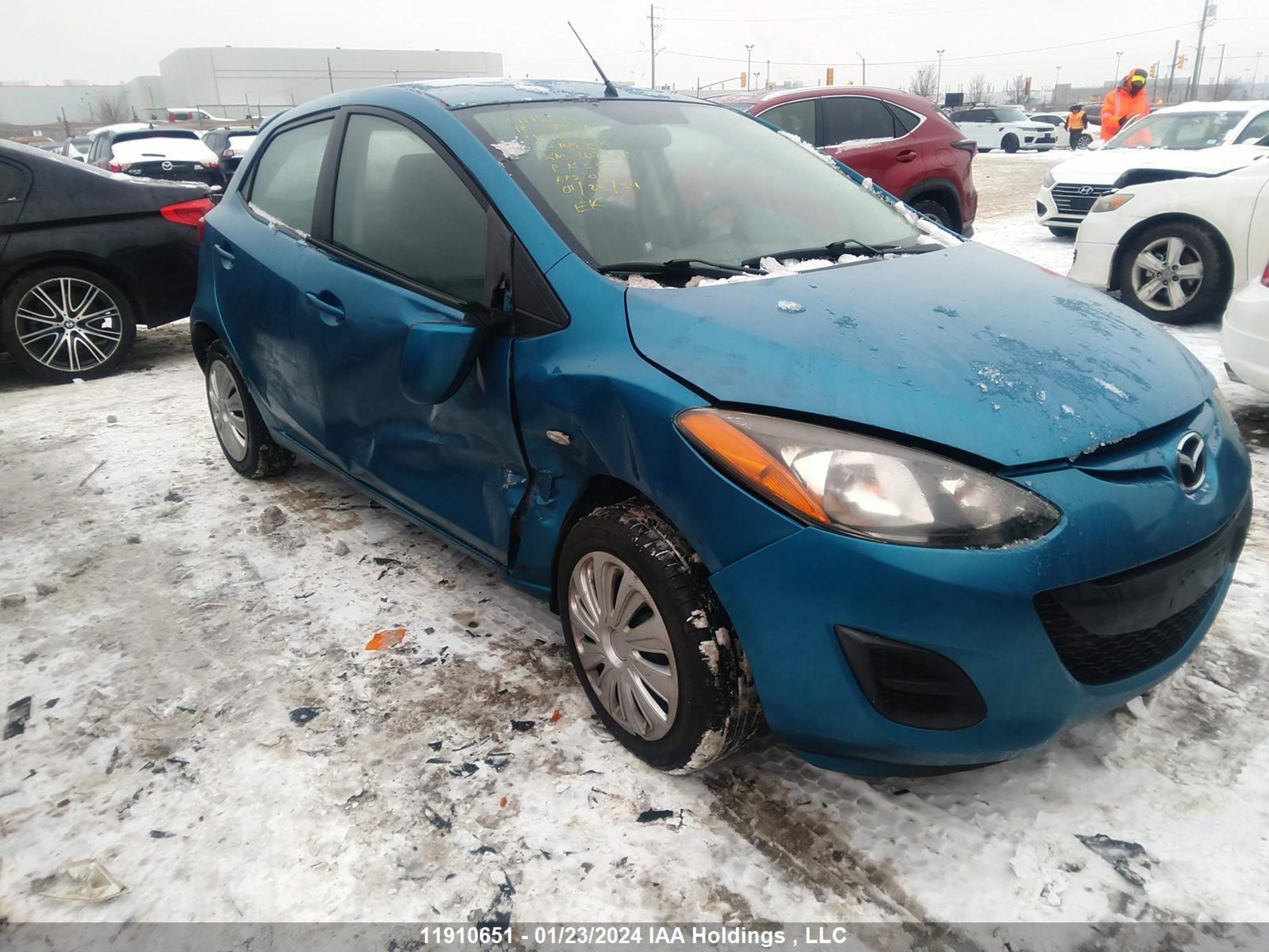 MAZDA 2 2012 jm1de1ky5c0148399