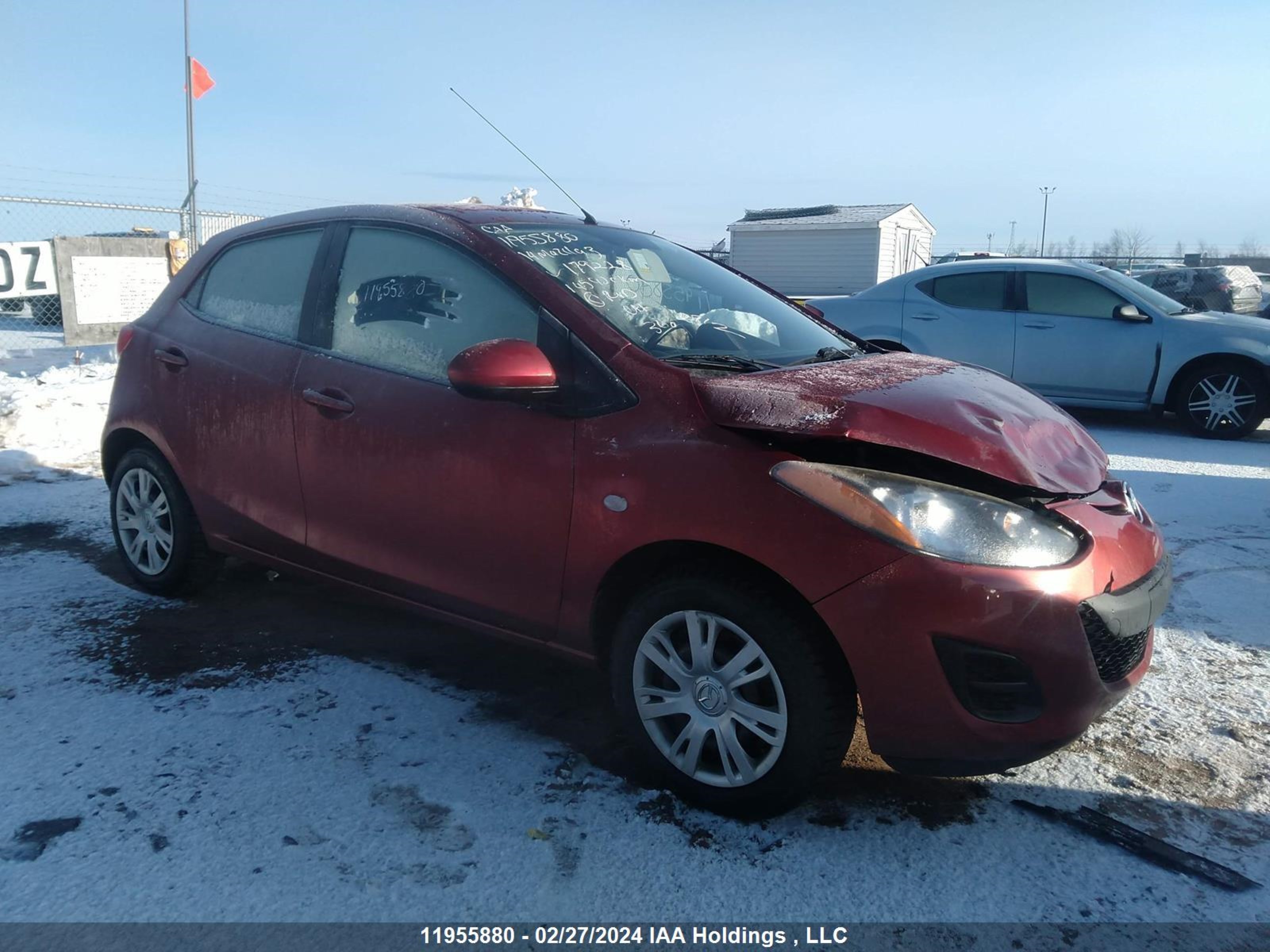 MAZDA 2 2014 jm1de1ky8e0179228