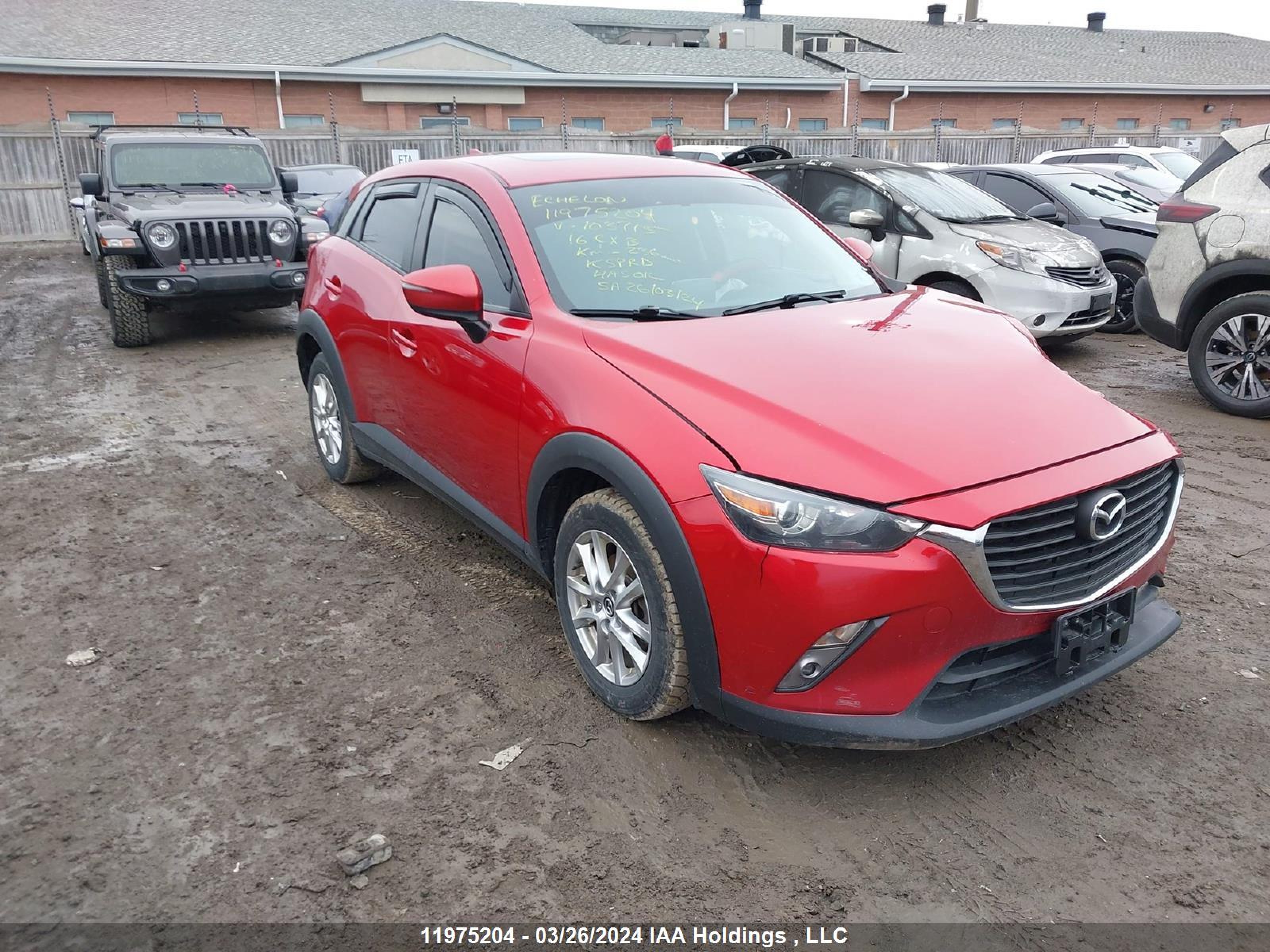 MAZDA CX-3 2016 jm1dkbc73g0103715