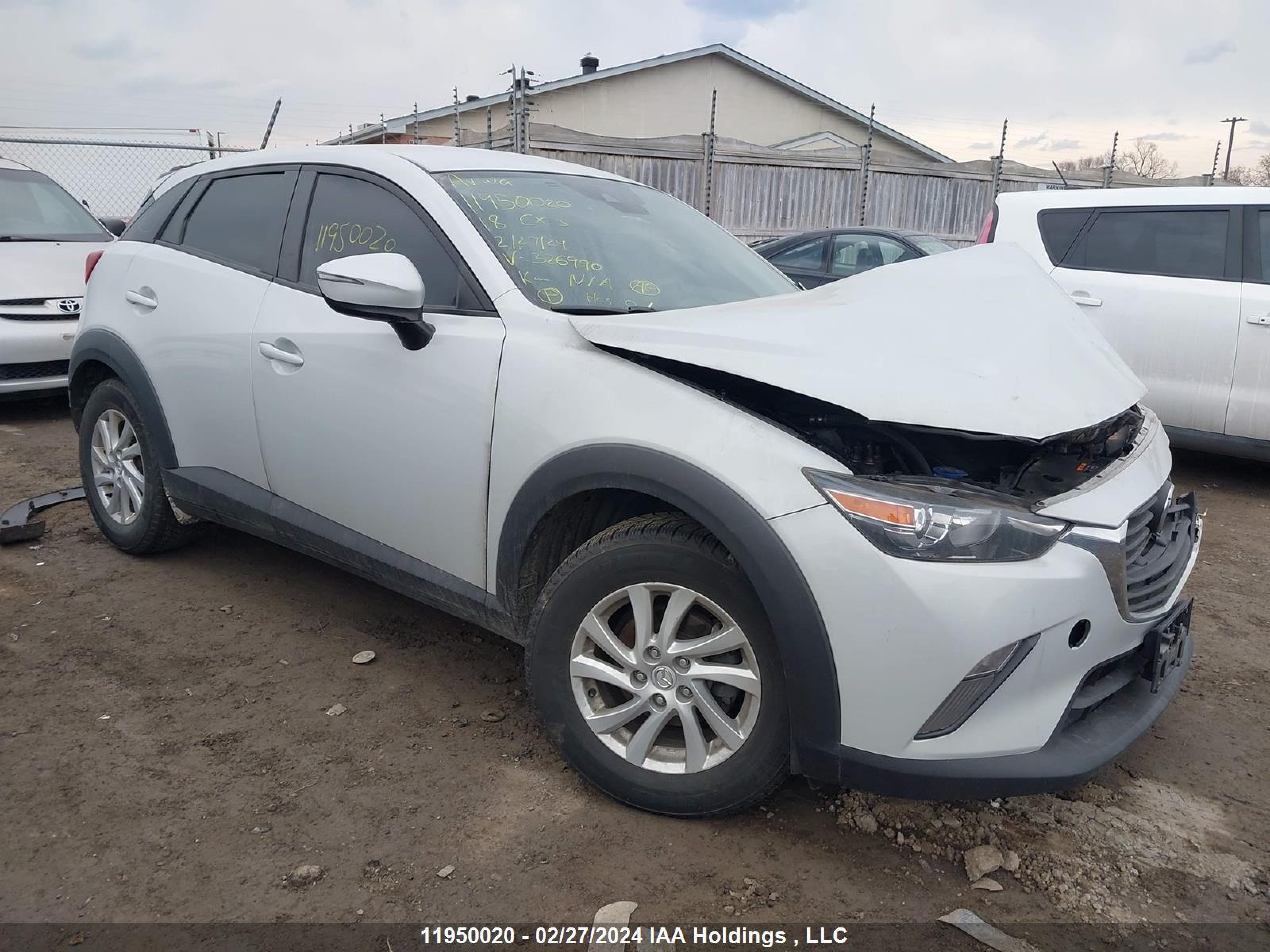 MAZDA CX-3 2018 jm1dkdc77j0326990