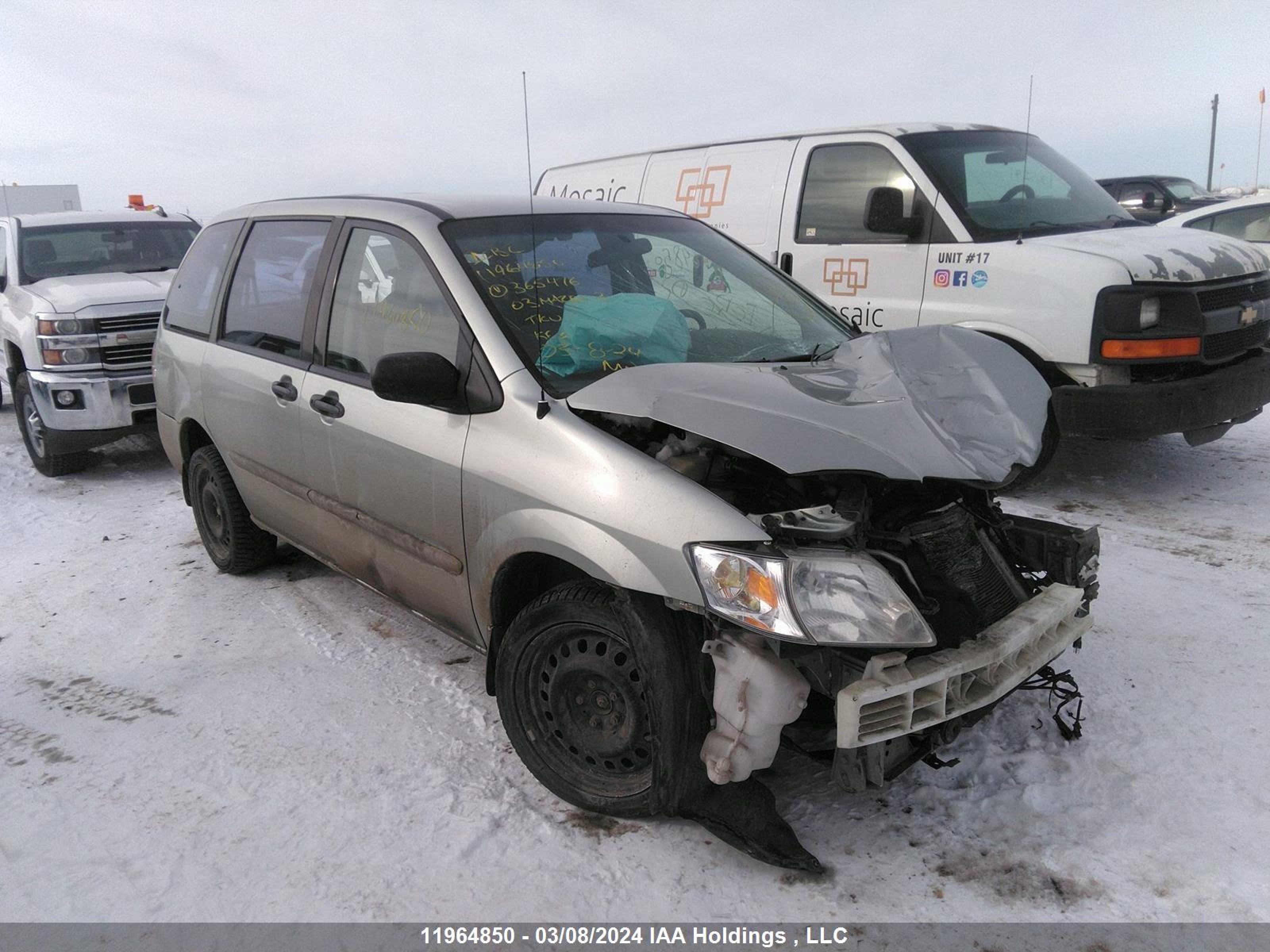 MAZDA MPV 2003 jm3lw28a830365476