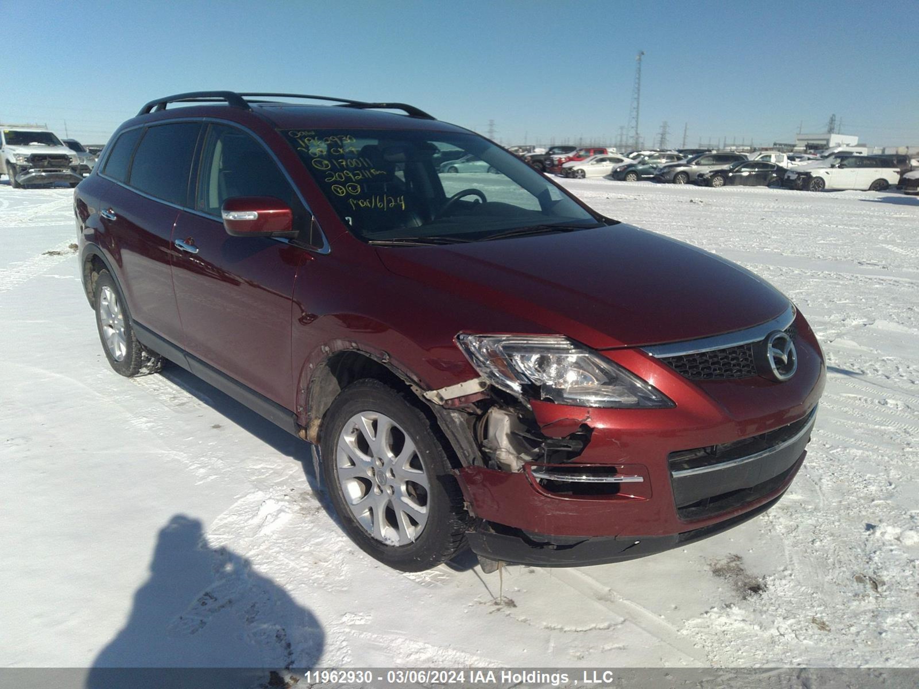 MAZDA CX-9 2009 jm3tb38a590170011