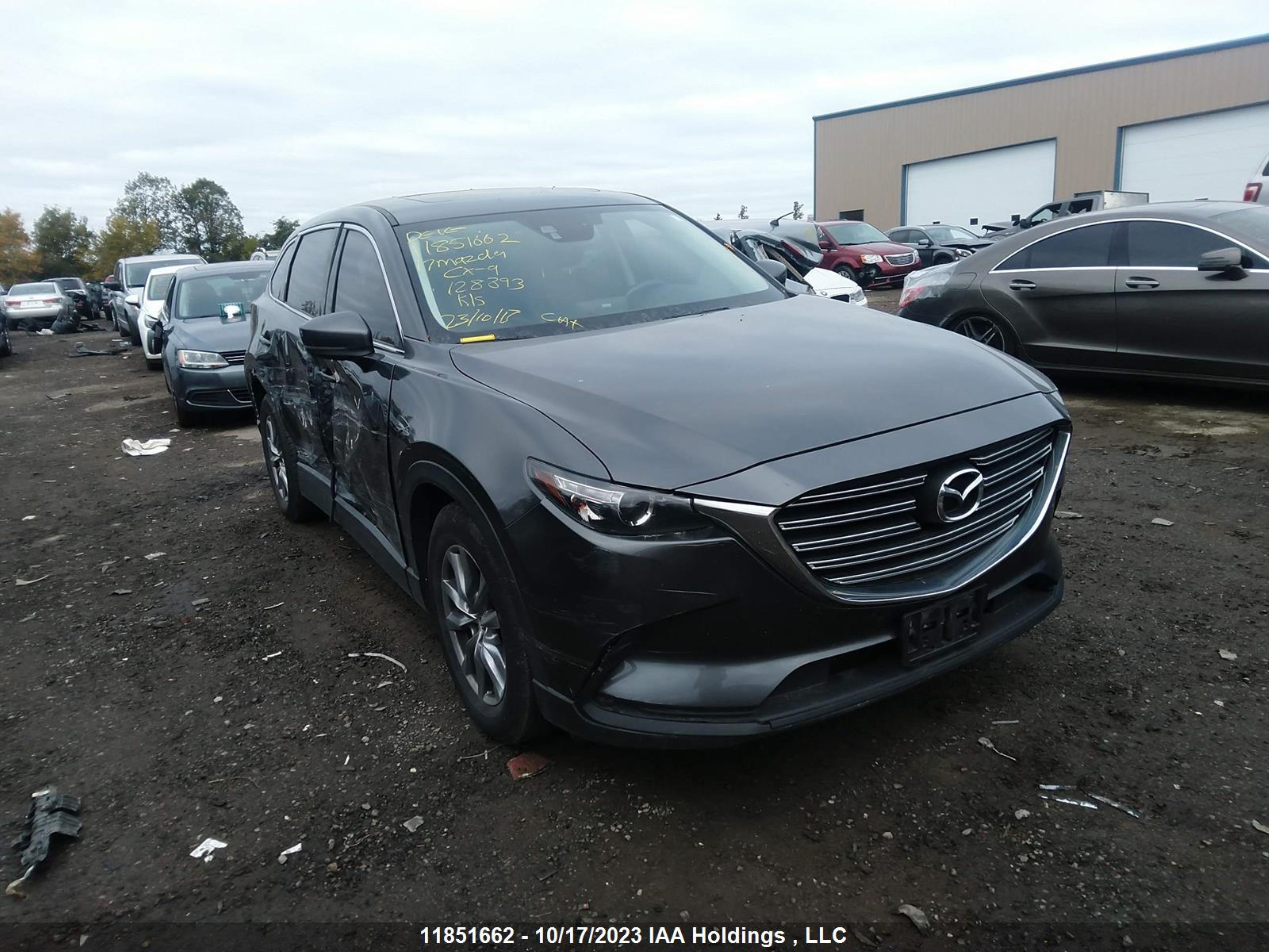 MAZDA CX-9 2017 jm3tcbcy8h0128393