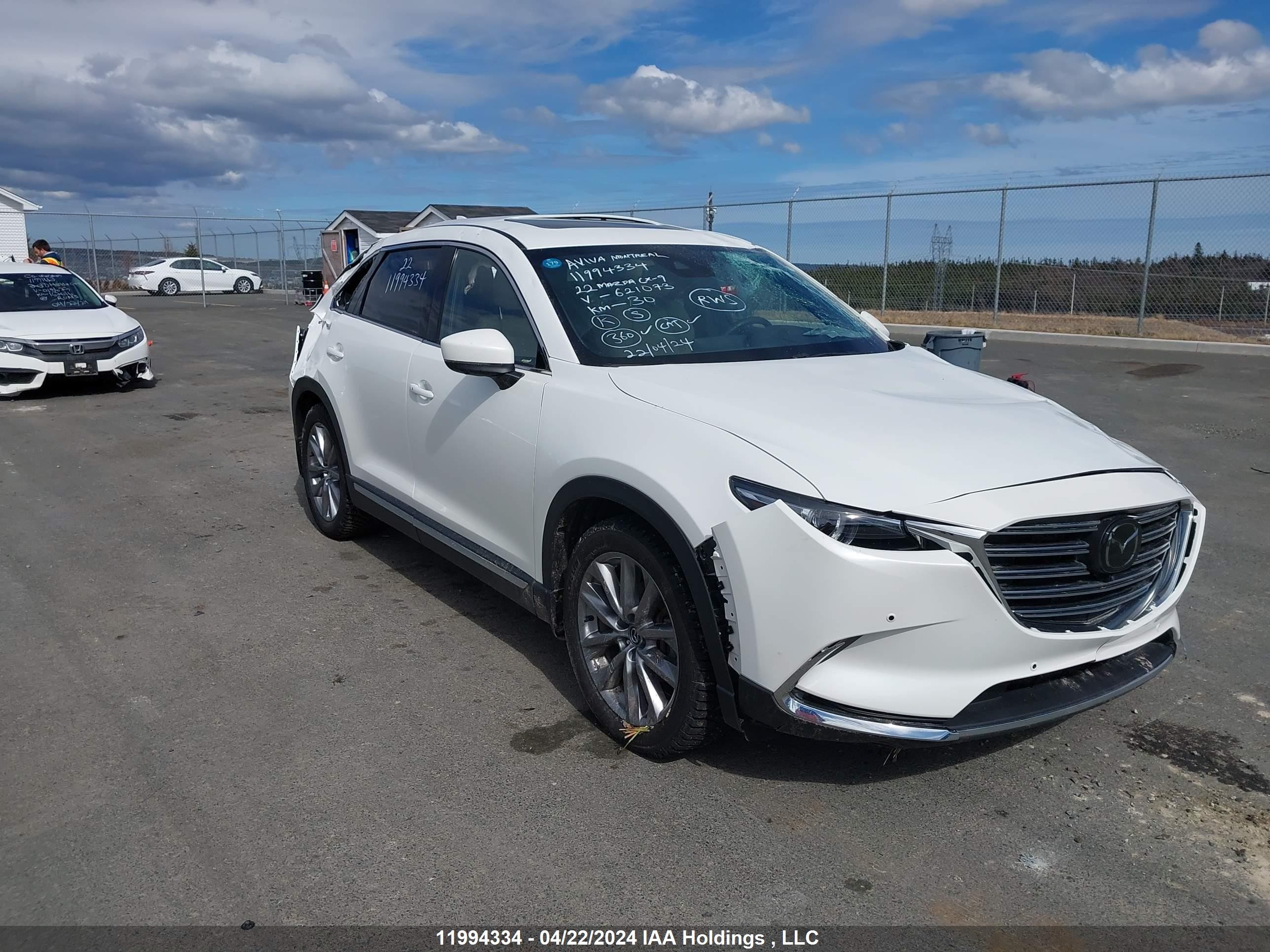 MAZDA CX-9 2022 jm3tcbdy9n0621073