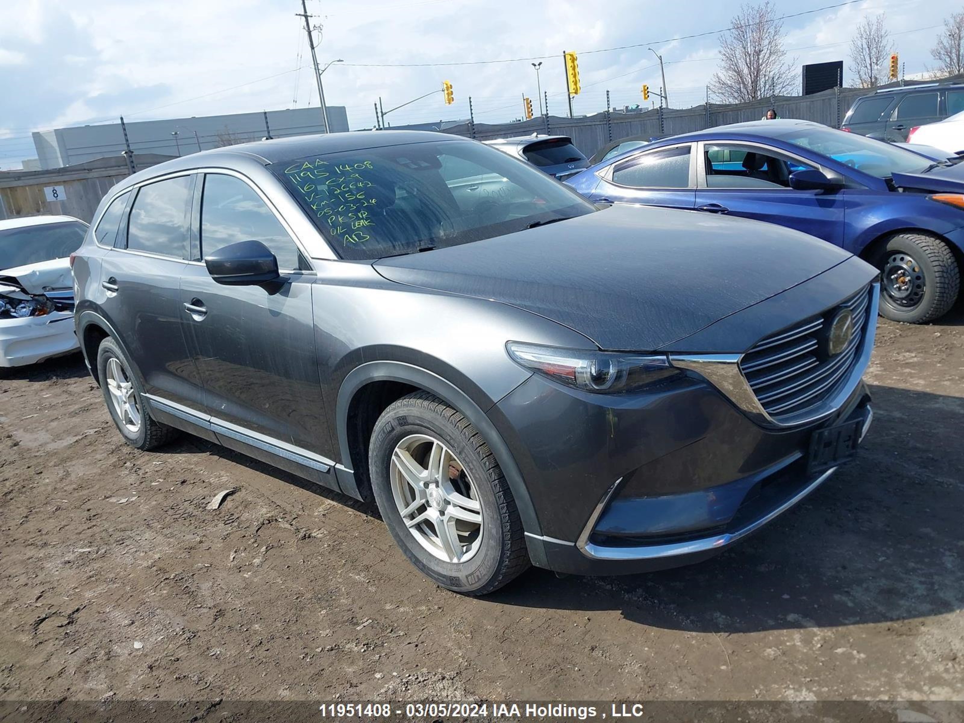 MAZDA CX-9 2016 jm3tcbeyxg0126642