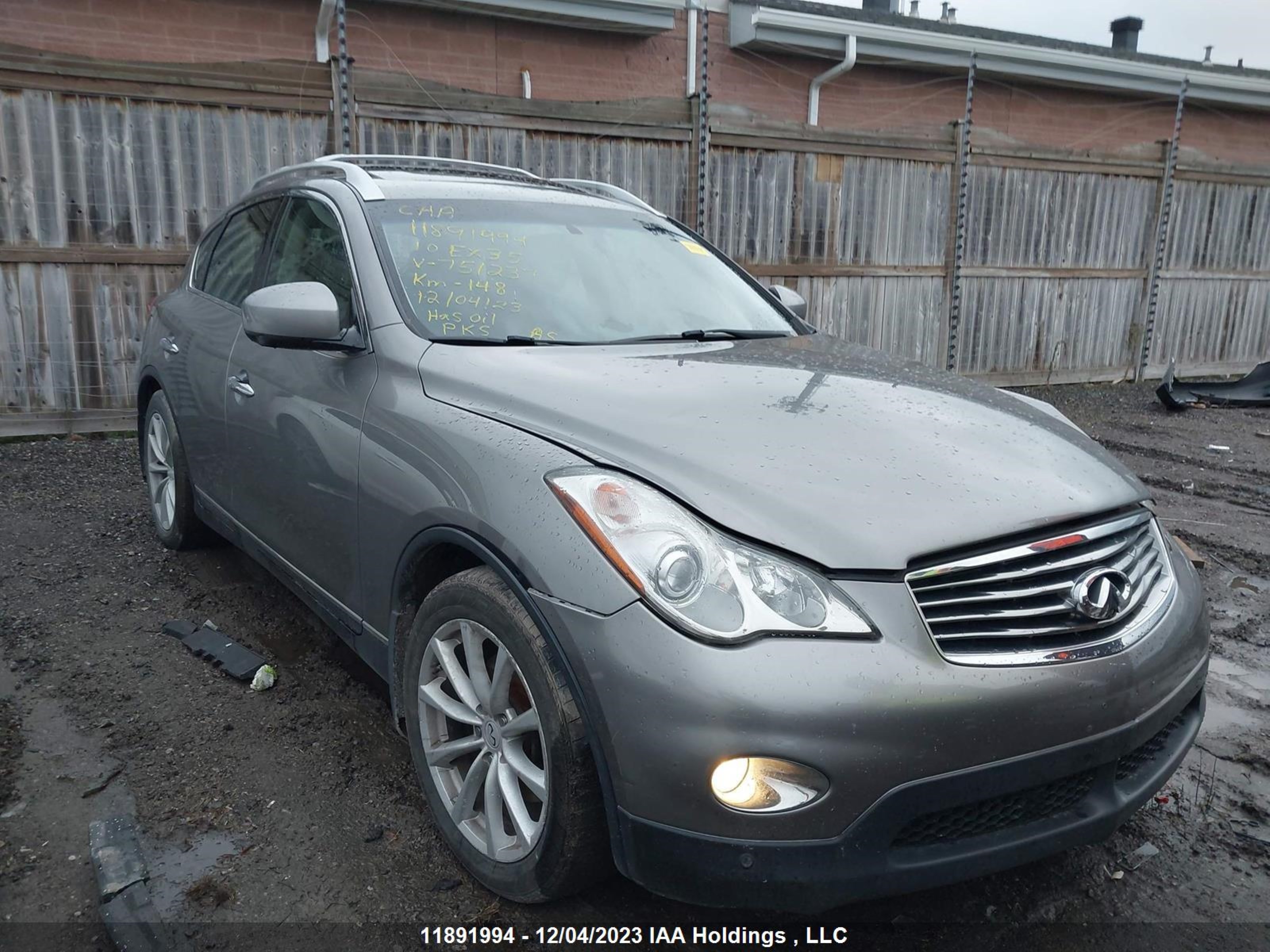 INFINITI EX 2010 jn1aj0hr1am751237