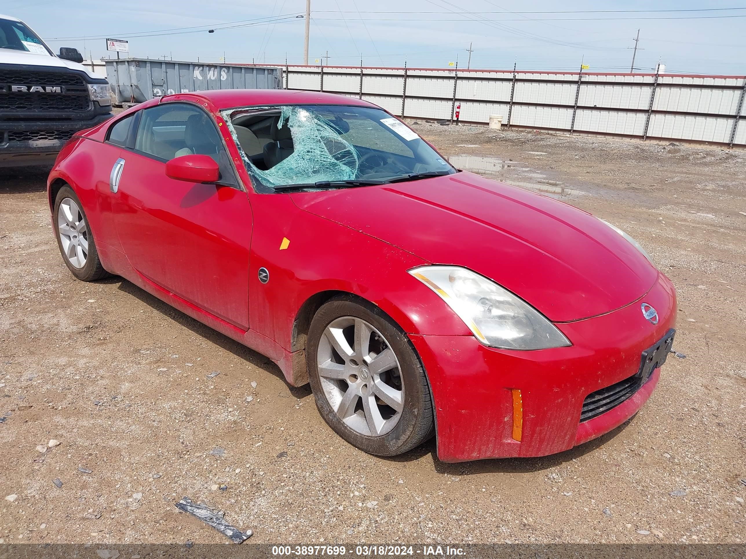 NISSAN 350Z 2003 jn1az34d43t114517