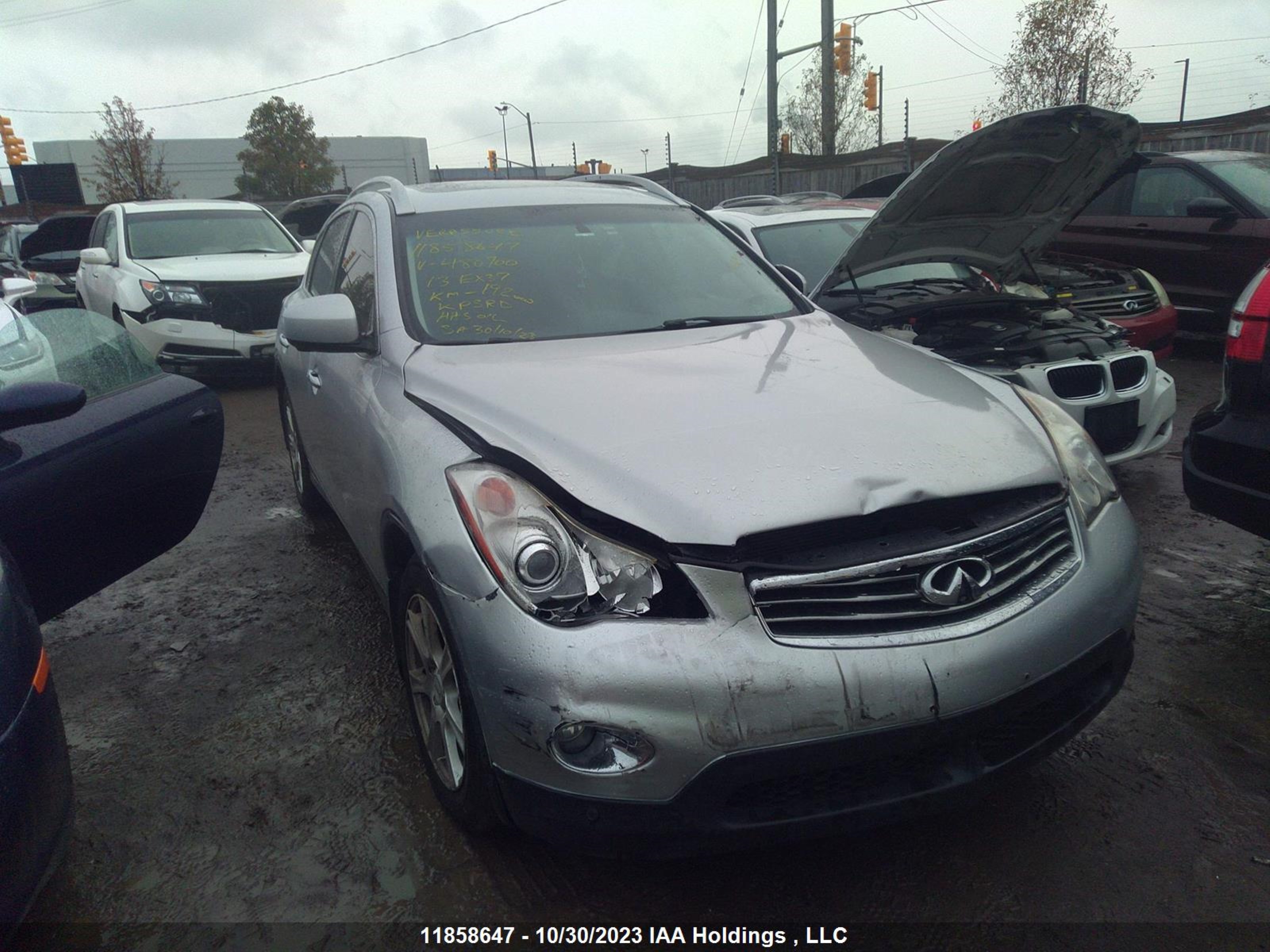 INFINITI EX 2013 jn1bj0hr0dm480700