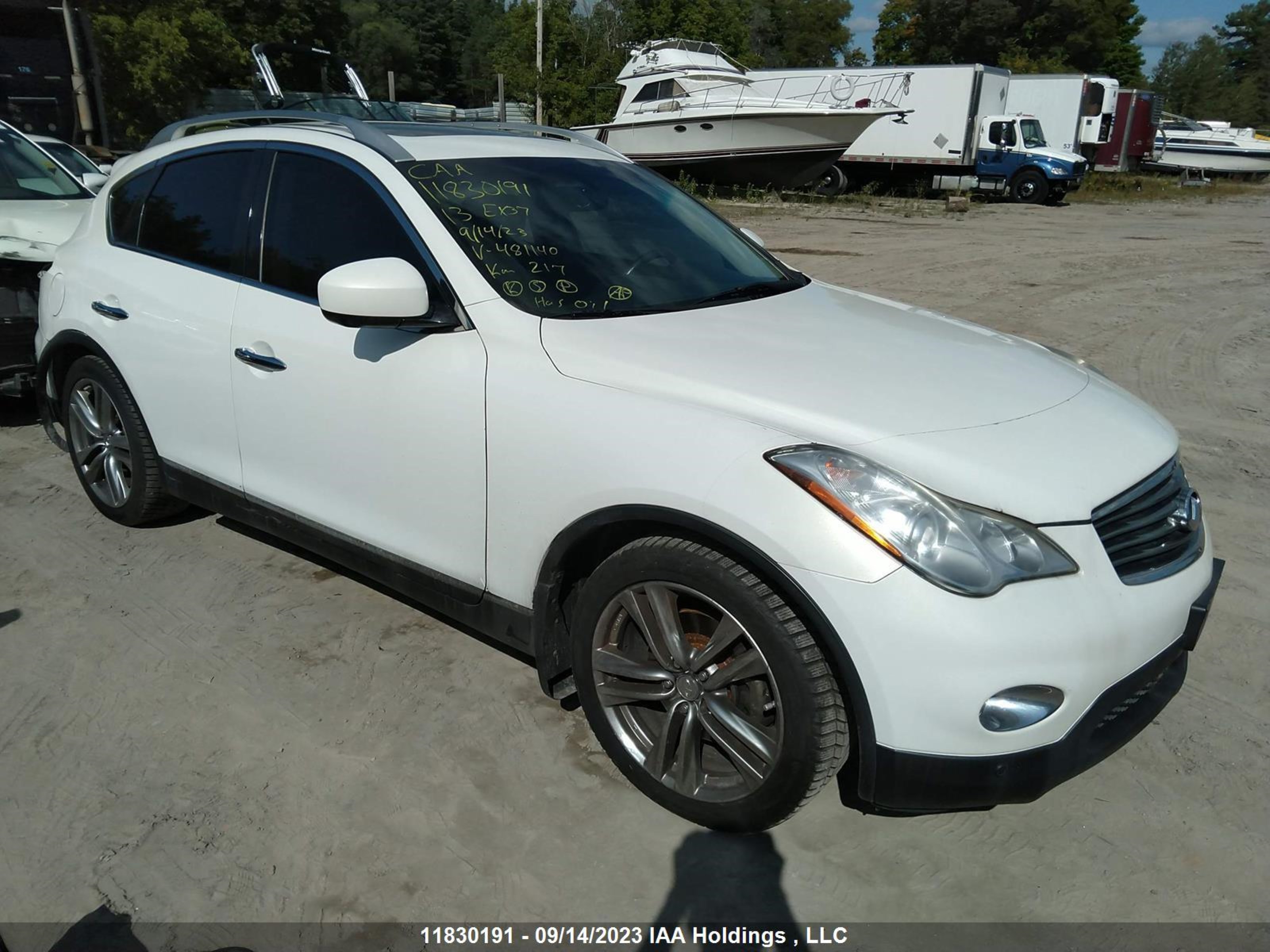 INFINITI EX 2013 jn1bj0hr4dm481140