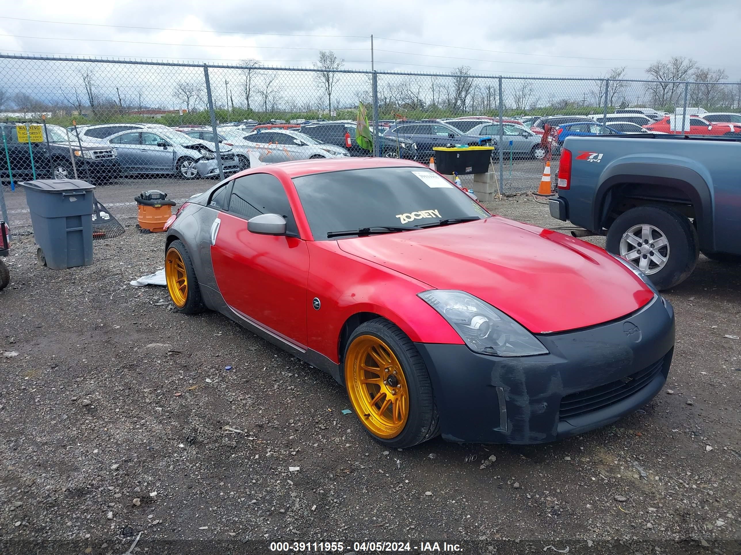 NISSAN 350Z 2008 jn1bz34d38m700759