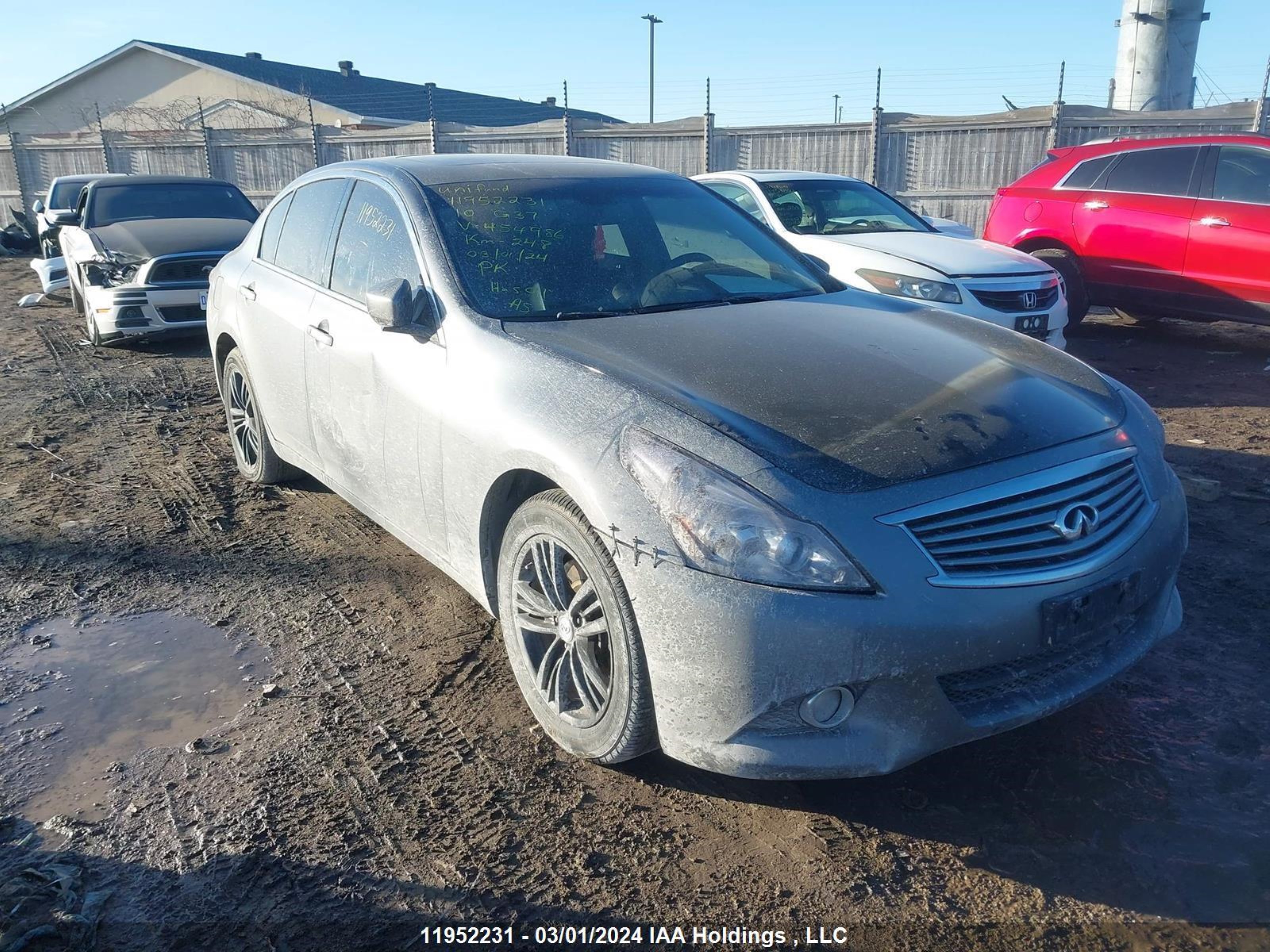 INFINITI G 2010 jn1cv6ar0am454986