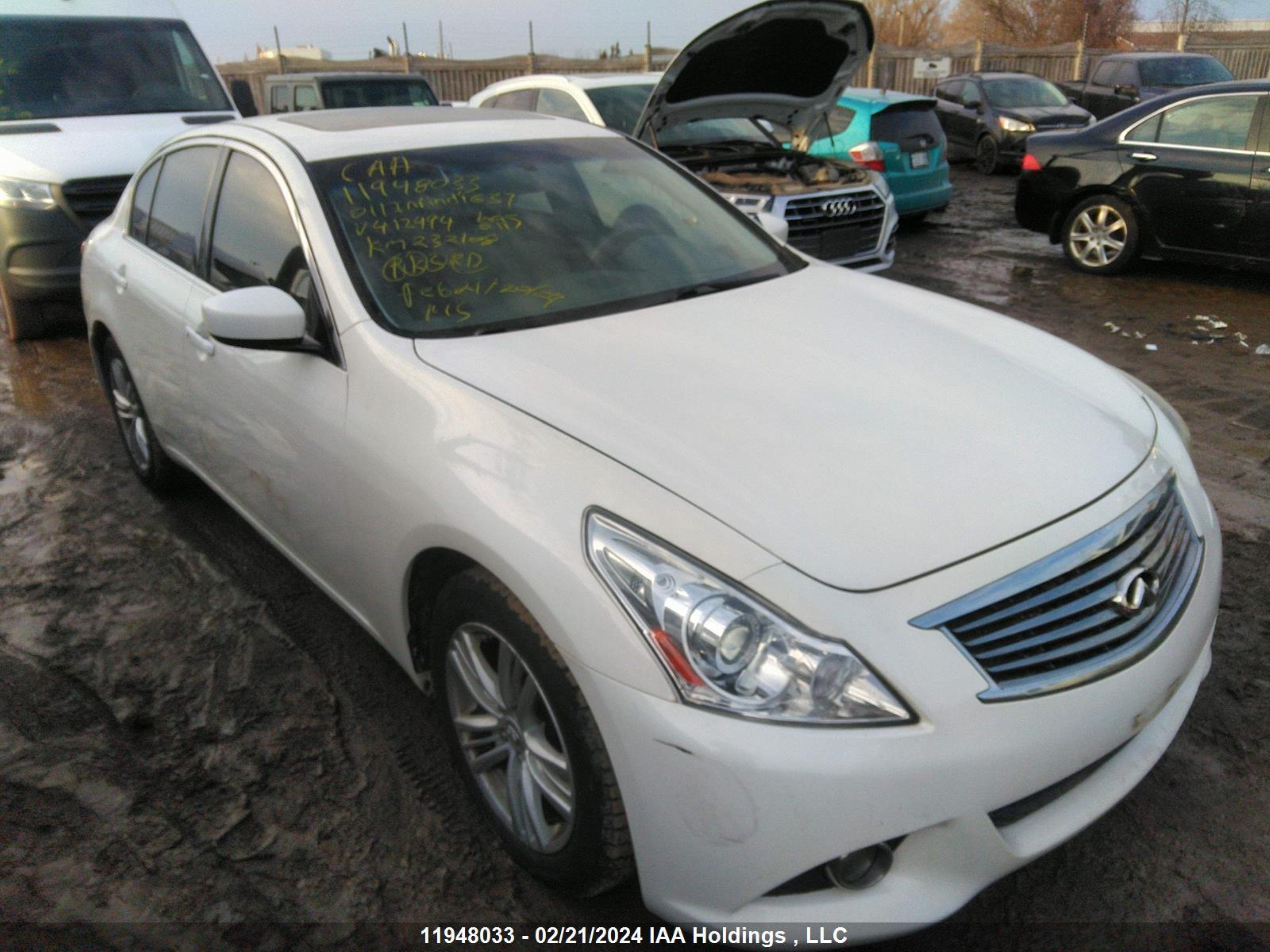 INFINITI G 2011 jn1cv6ar9bm412494