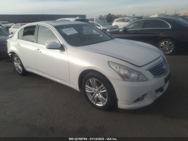 INFINITI G25 SEDAN 2012 jn1dv6ap5cm810614