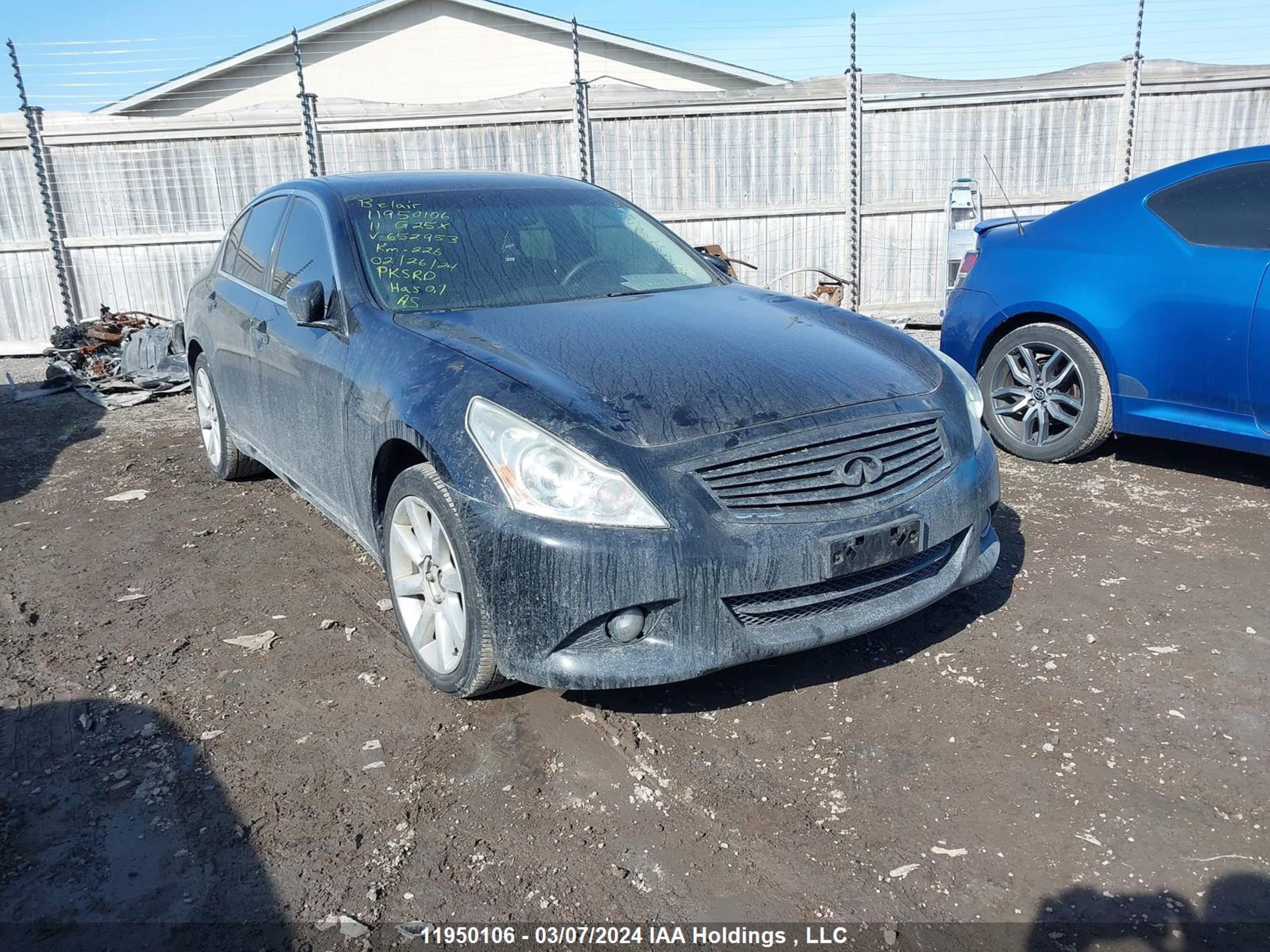 INFINITI ALL 2011 jn1dv6ar3bm652953