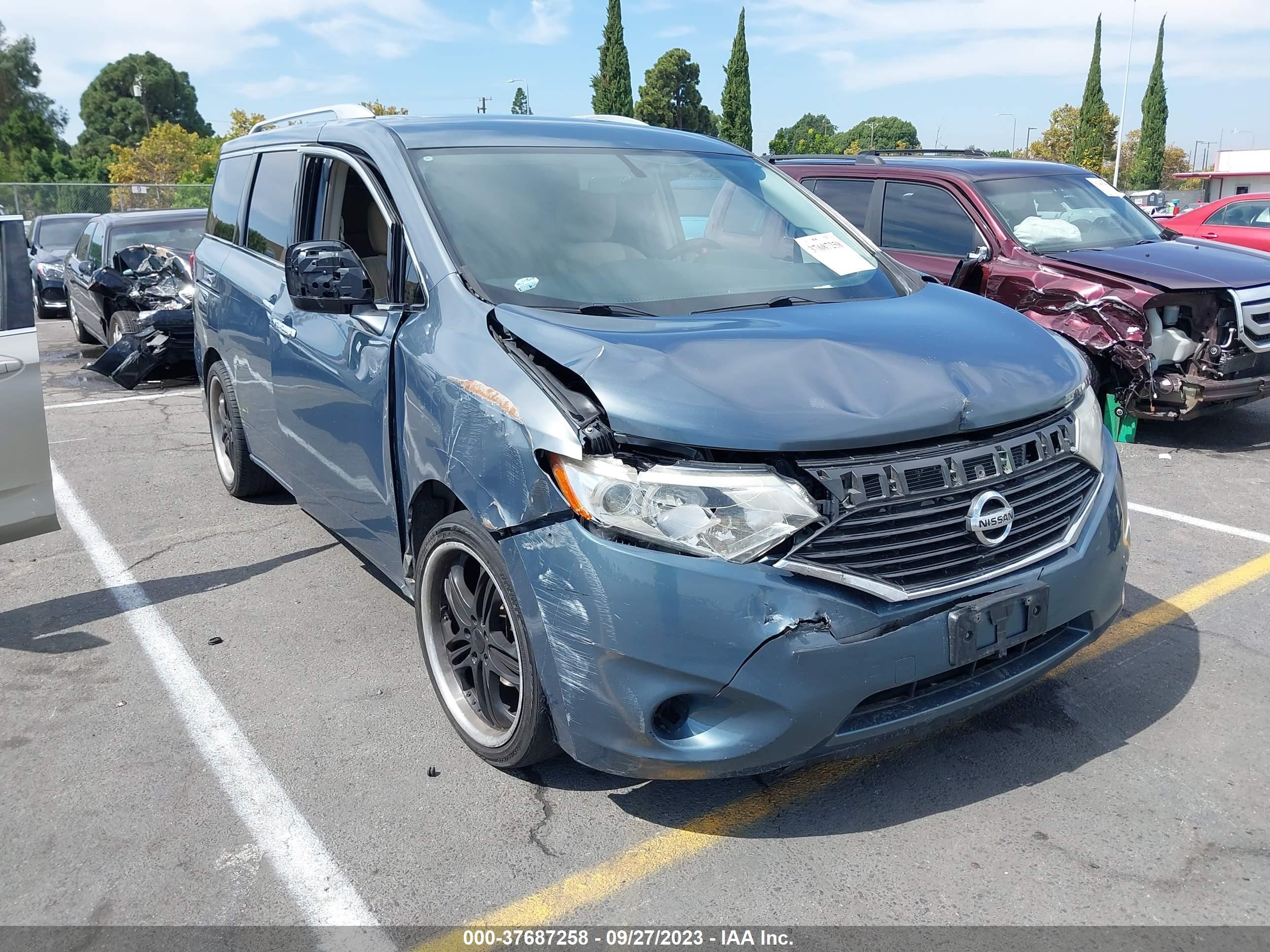 NISSAN QUEST 2012 jn8ae2kp1c9041334