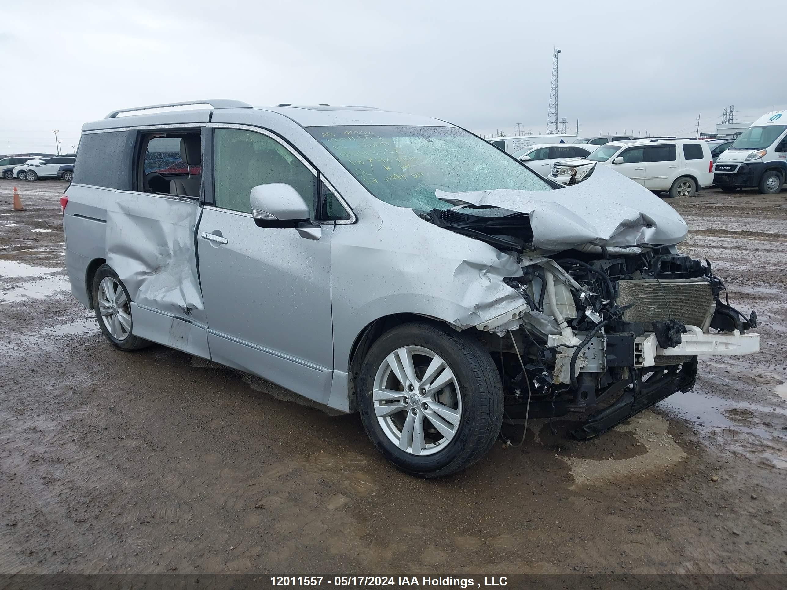 NISSAN QUEST 2012 jn8ae2kp1c9043326