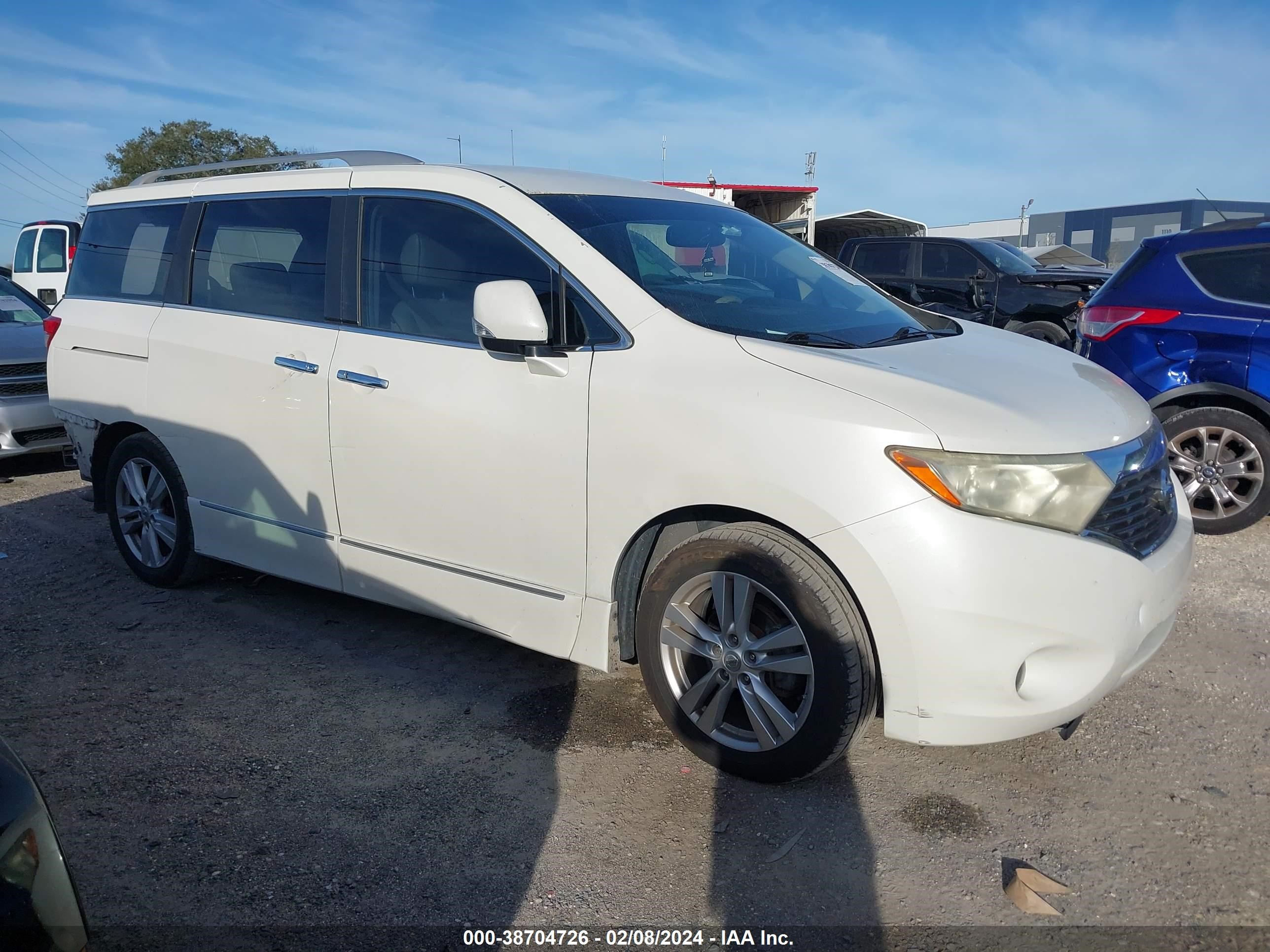 NISSAN QUEST 2012 jn8ae2kp7c9044738