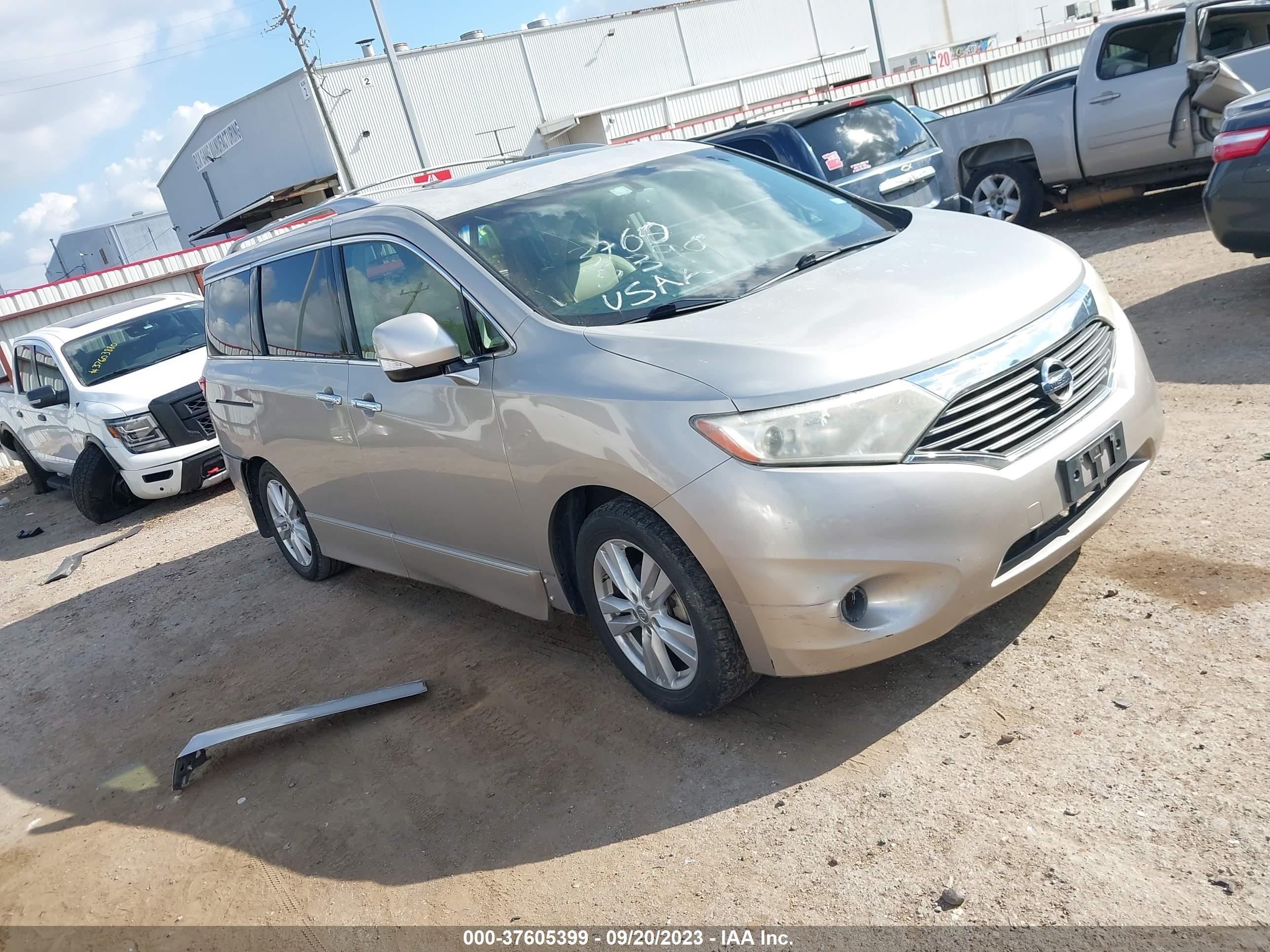 NISSAN QUEST 2012 jn8ae2kpxc9036214