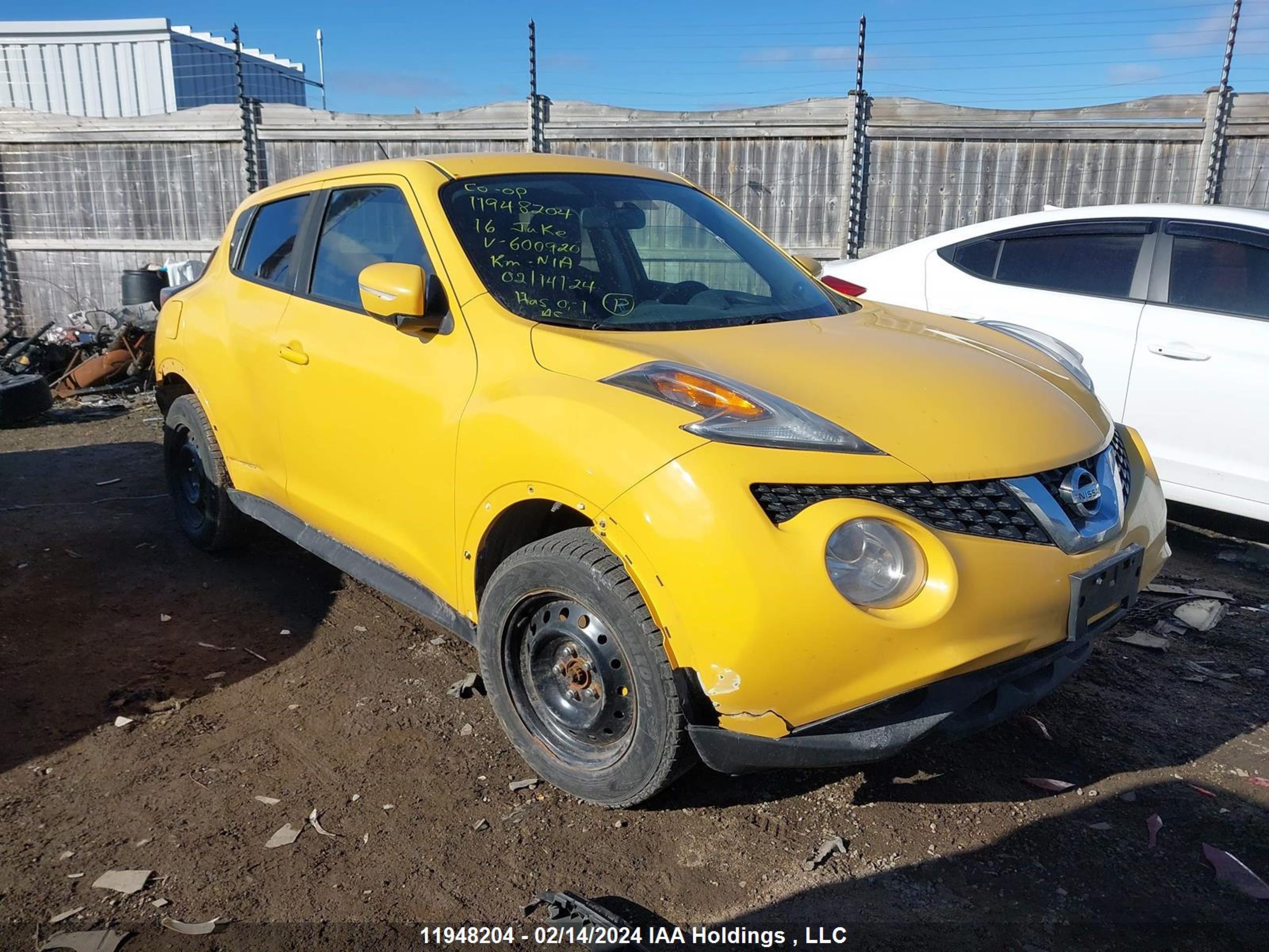 NISSAN JUKE 2016 jn8af5mr8gt600920