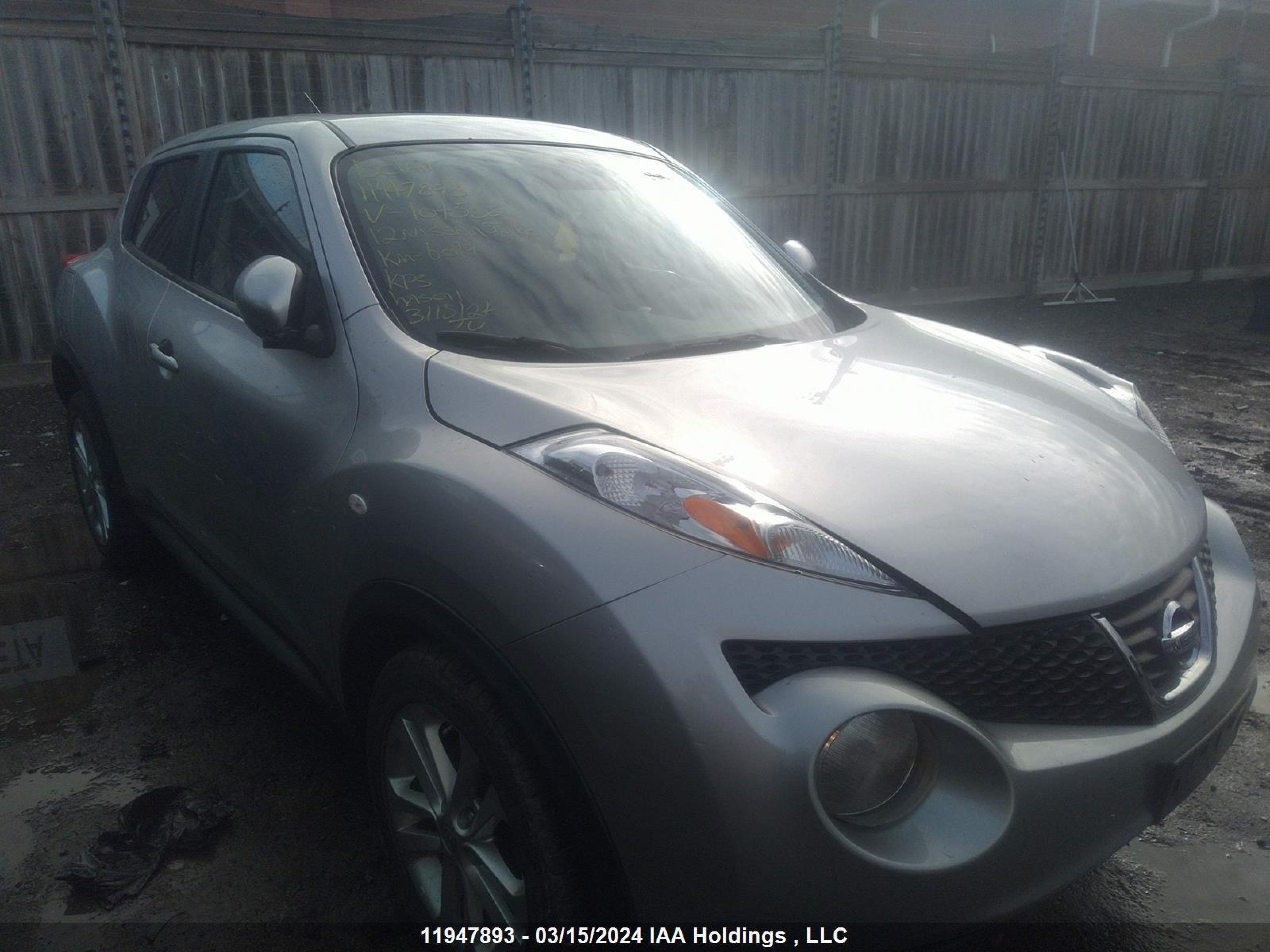 NISSAN JUKE 2012 jn8af5mr9ct104552