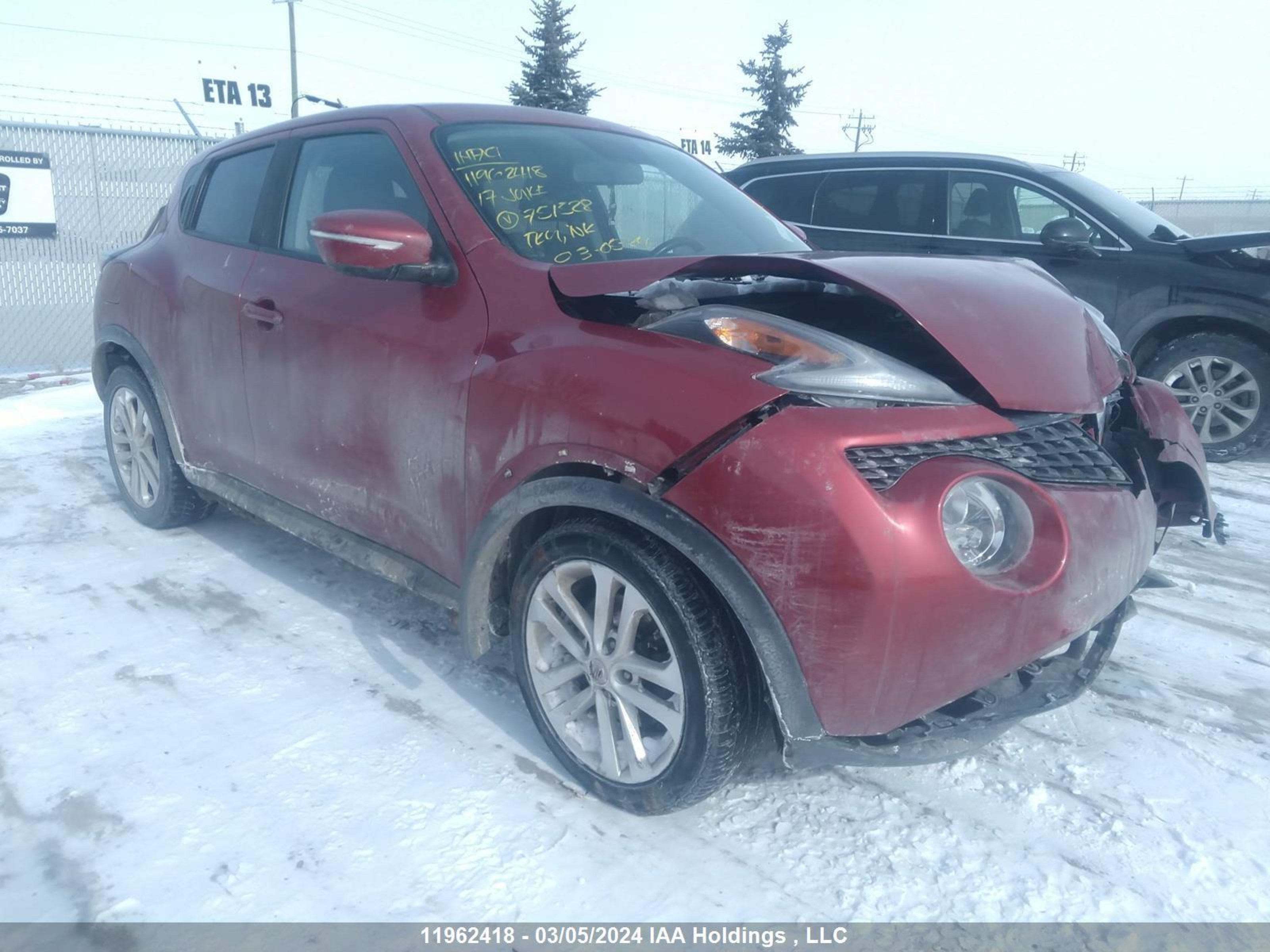 NISSAN JUKE 2017 jn8af5mv8ht751528