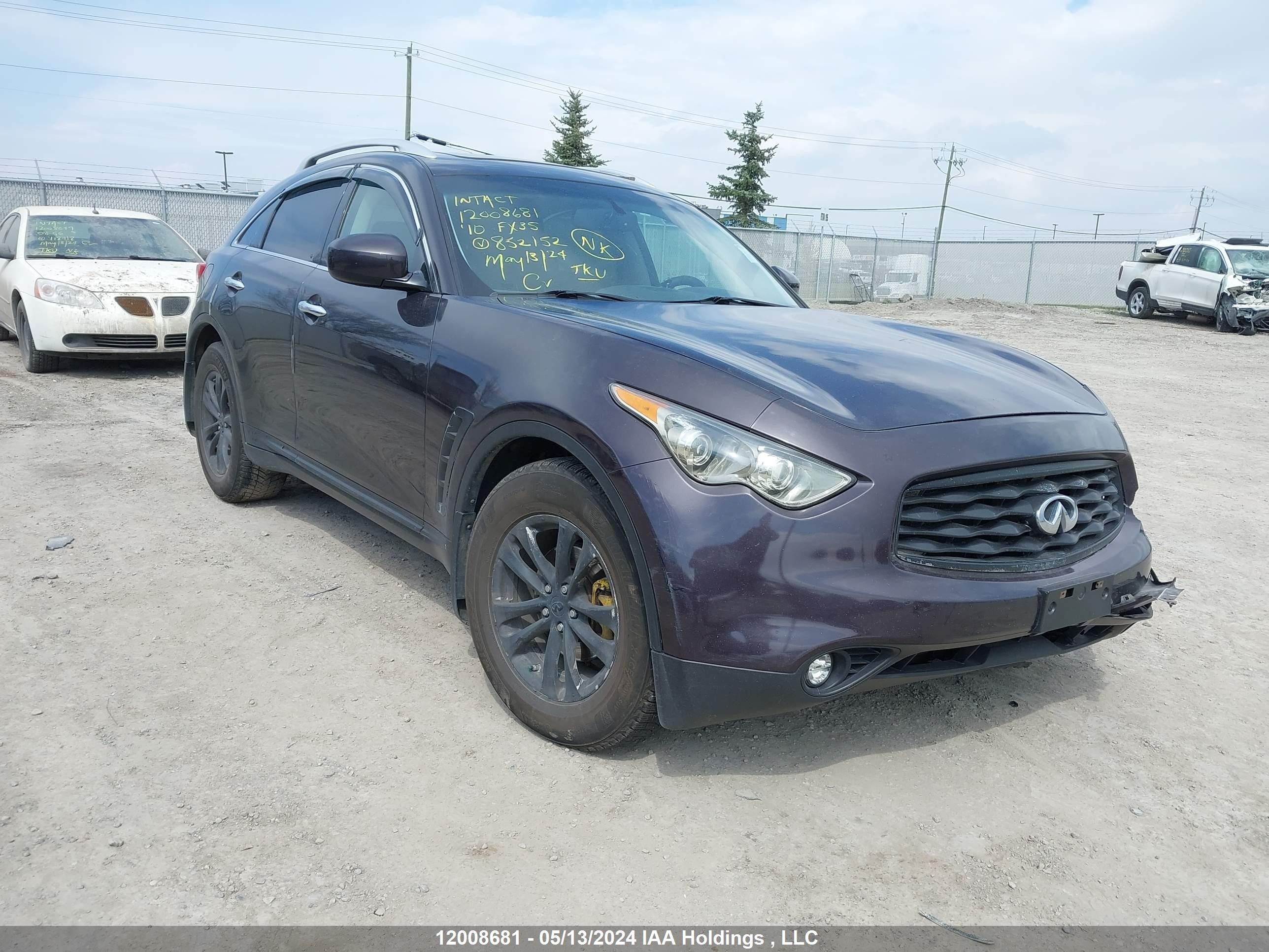 INFINITI FX 2010 jn8as1mw5am852152