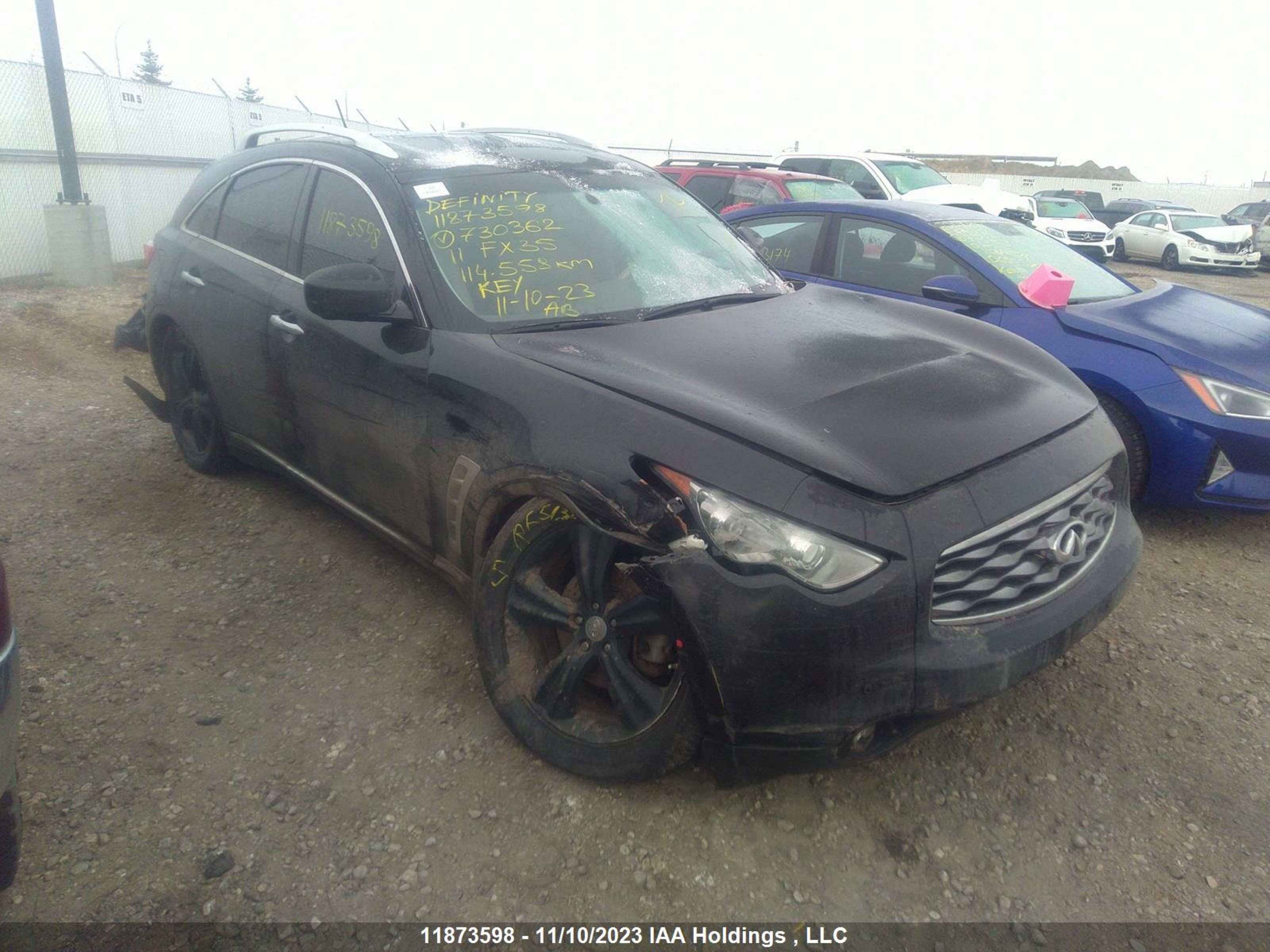 INFINITI FX 2011 jn8as1mw7bm730362