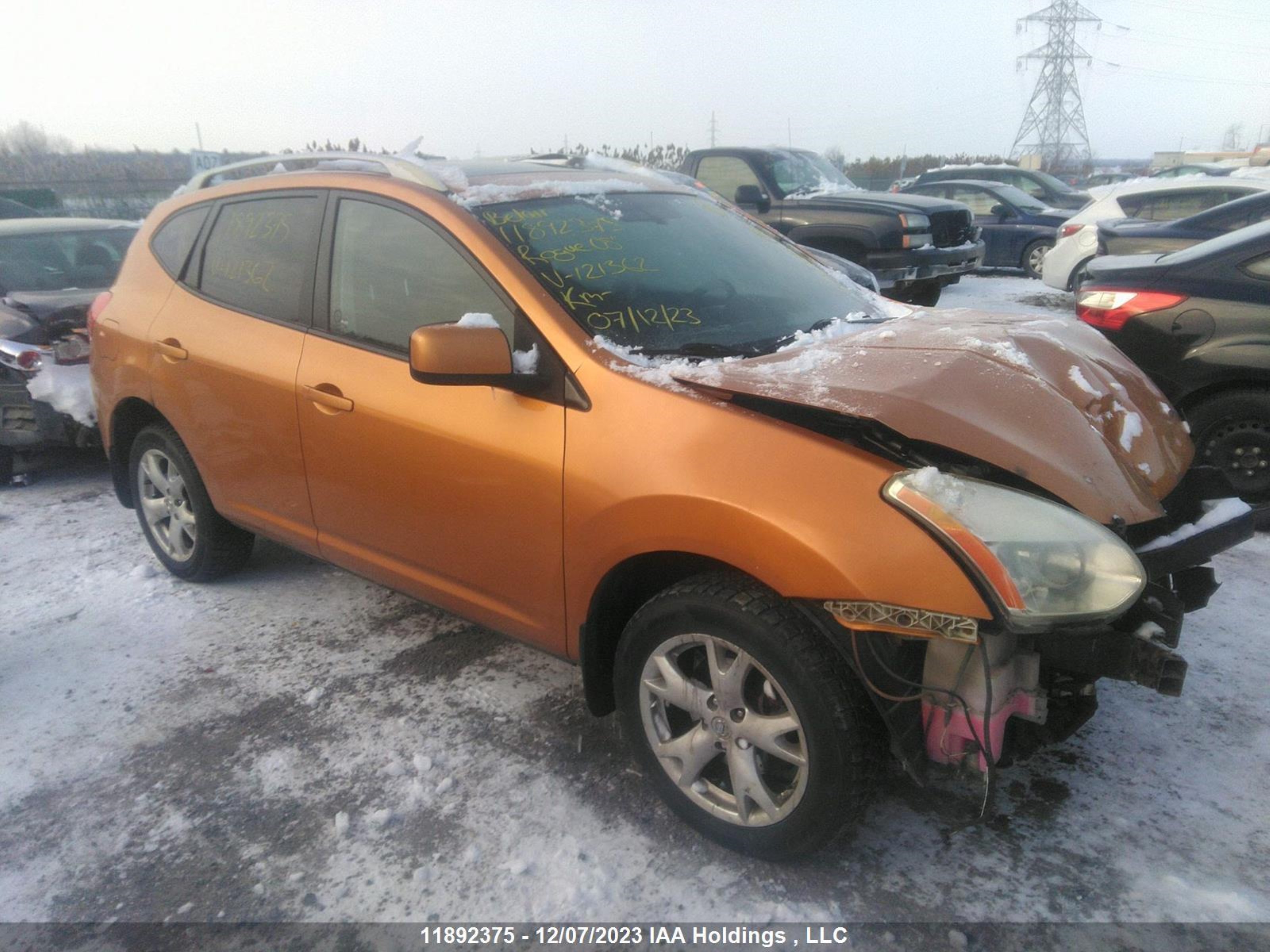 NISSAN ROGUE 2008 jn8as58v08w121362