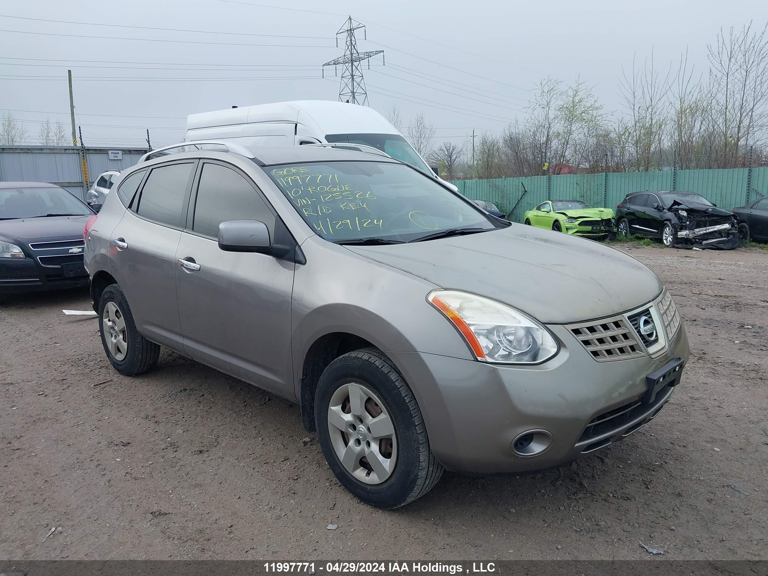 NISSAN ROGUE 2010 jn8as5mv8aw125526