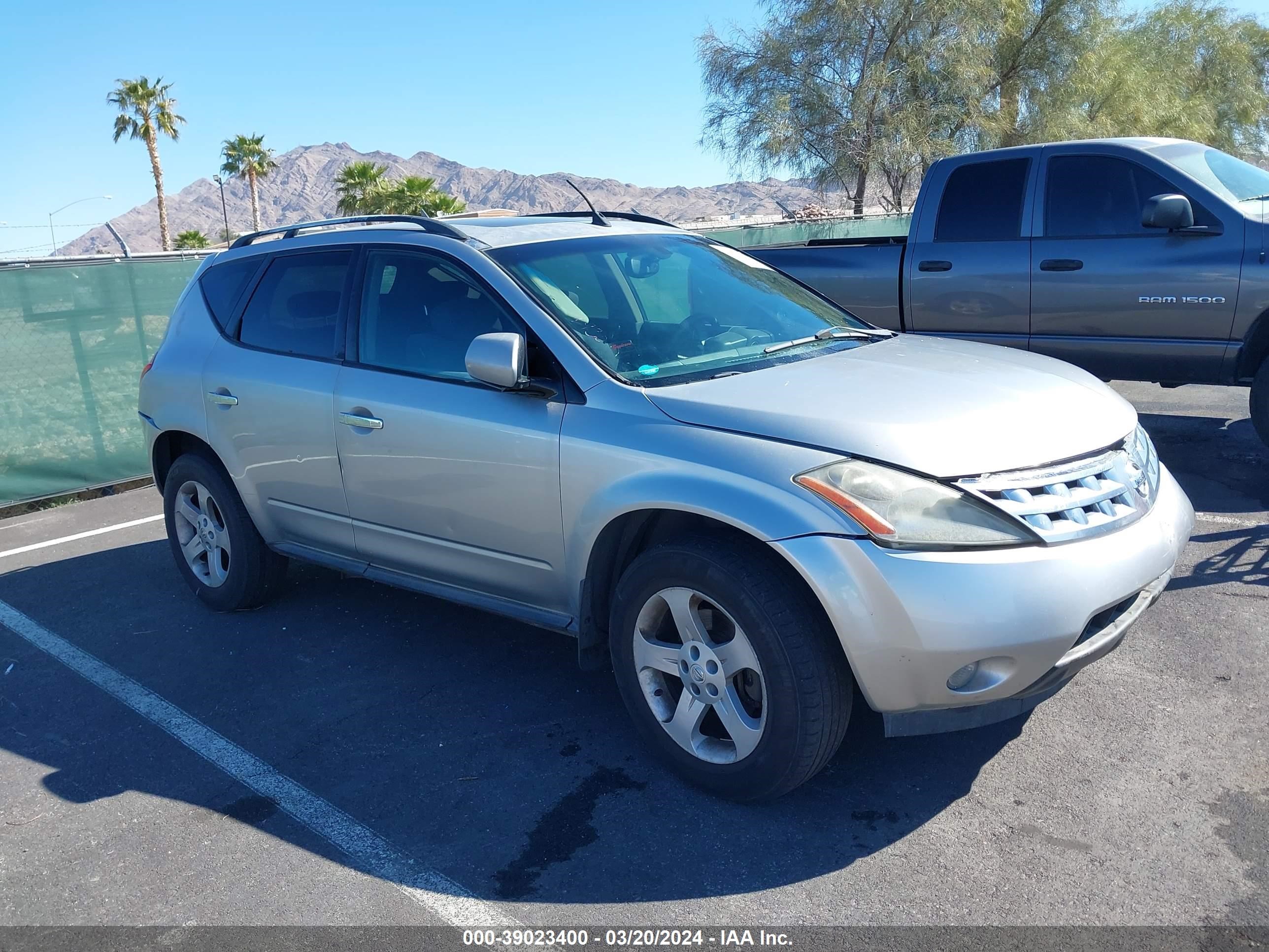 NISSAN MURANO 2003 jn8az08t13w114913