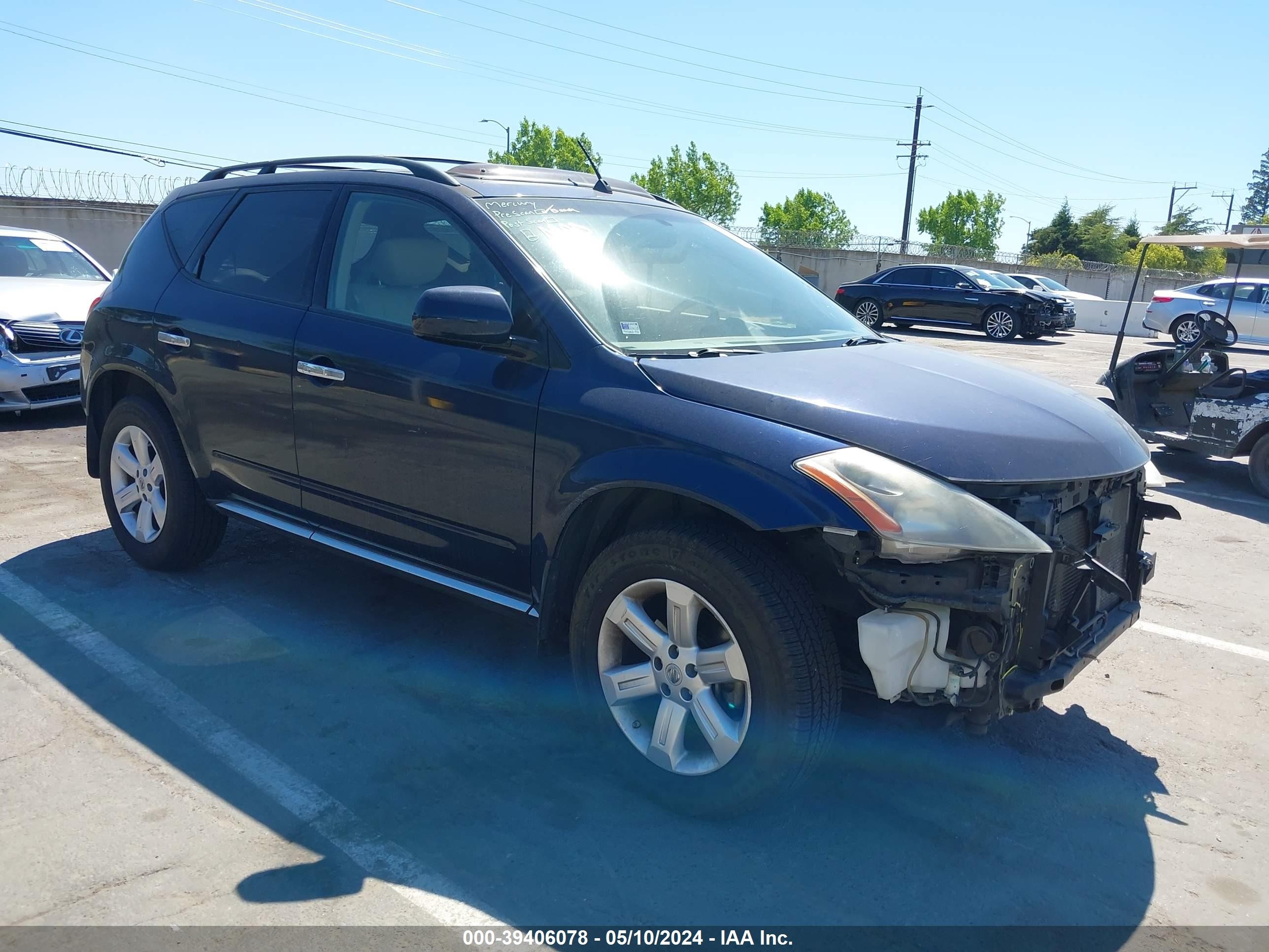 NISSAN MURANO 2007 jn8az08t17w509728