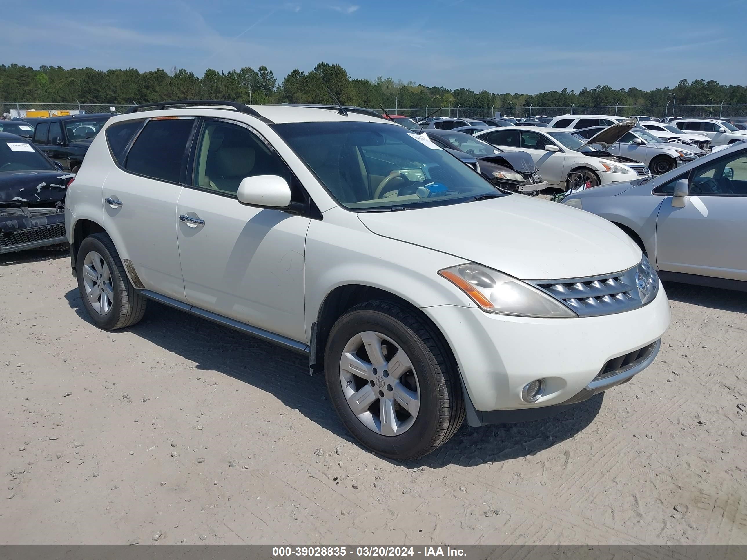 NISSAN MURANO 2007 jn8az08t27w516266