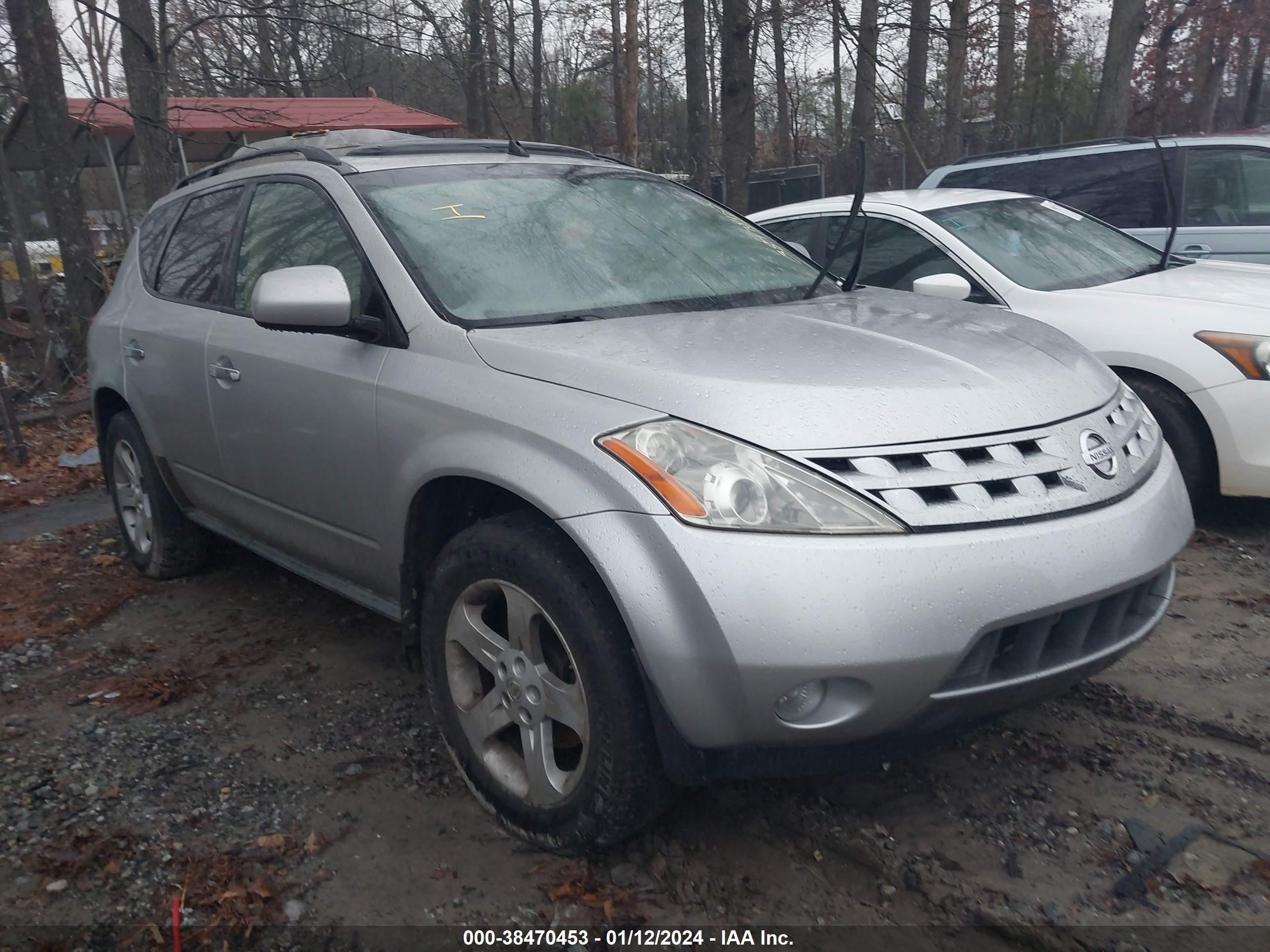 NISSAN MURANO 2003 jn8az08t33w118171