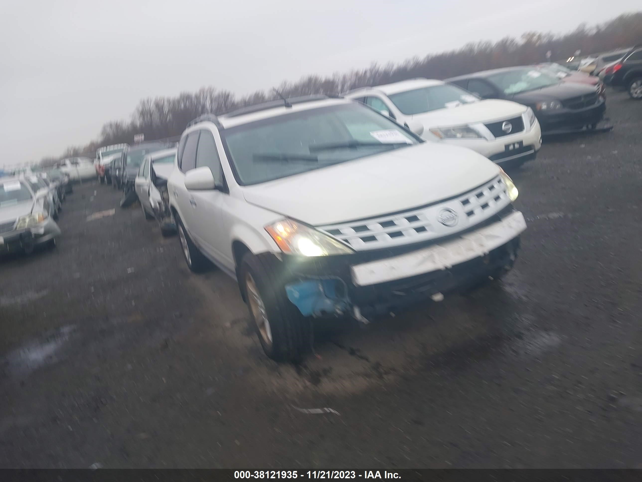 NISSAN MURANO 2004 jn8az08t34w206669