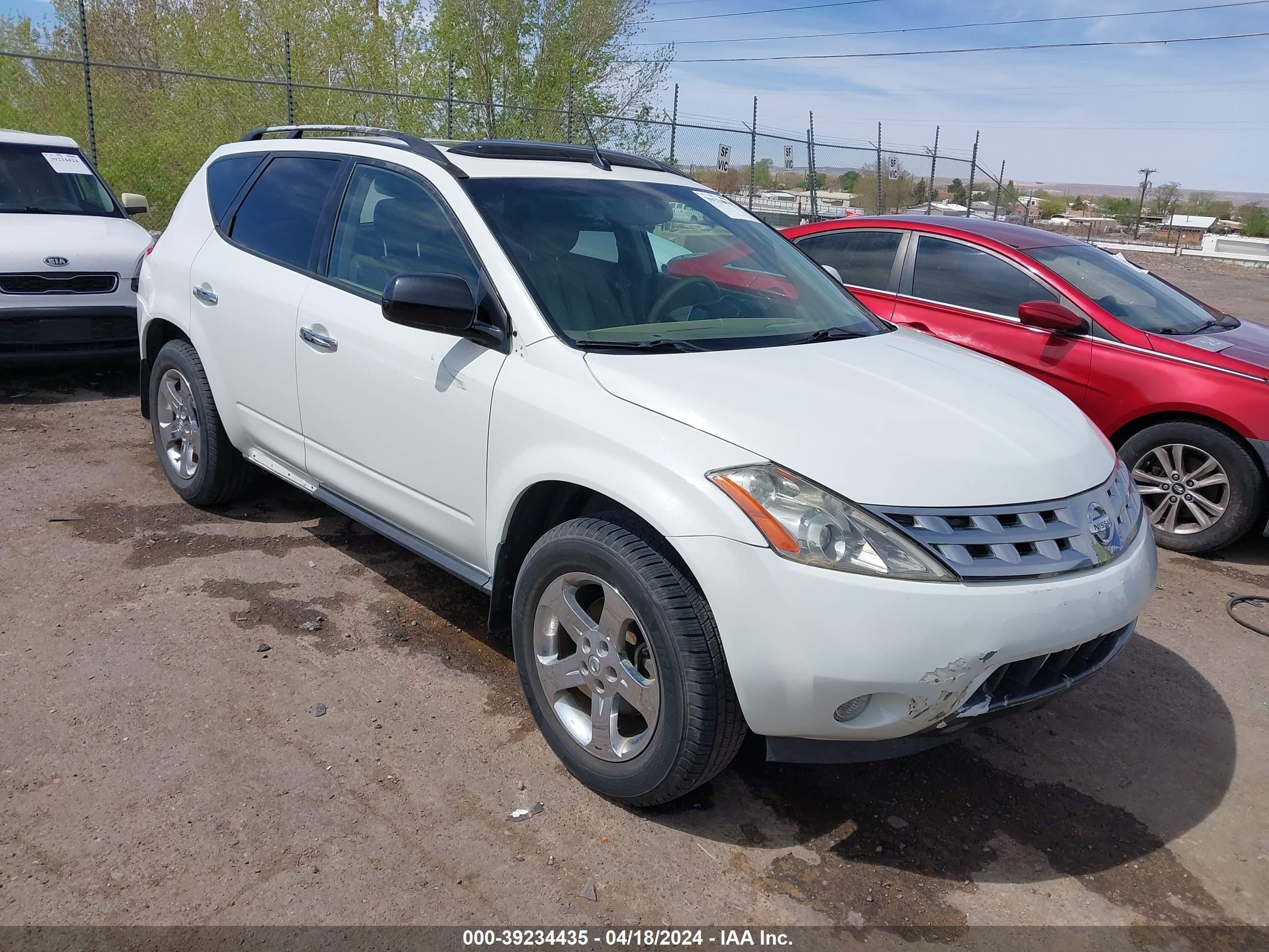 NISSAN MURANO 2004 jn8az08t44w207054