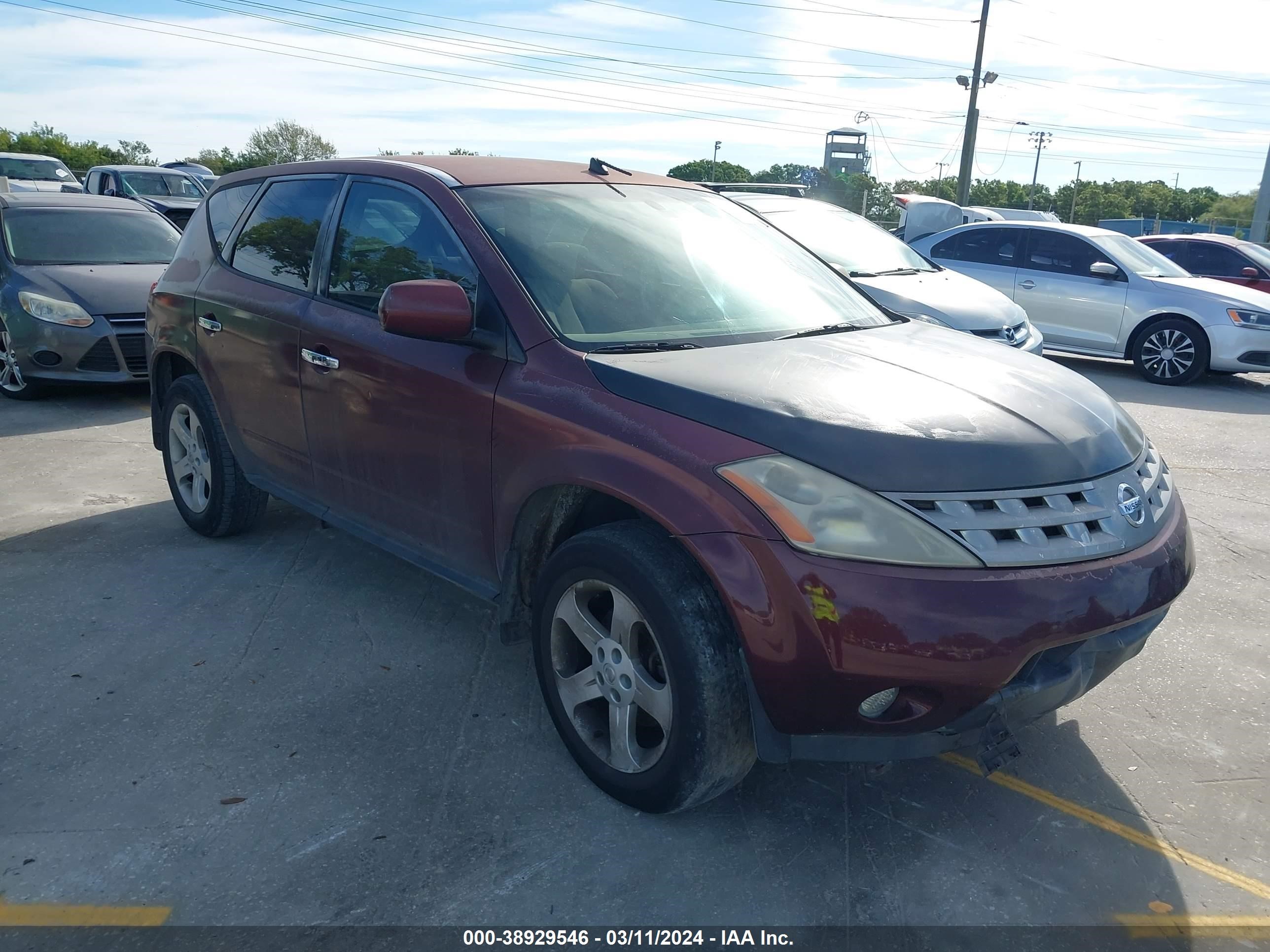 NISSAN MURANO 2005 jn8az08t45w301923