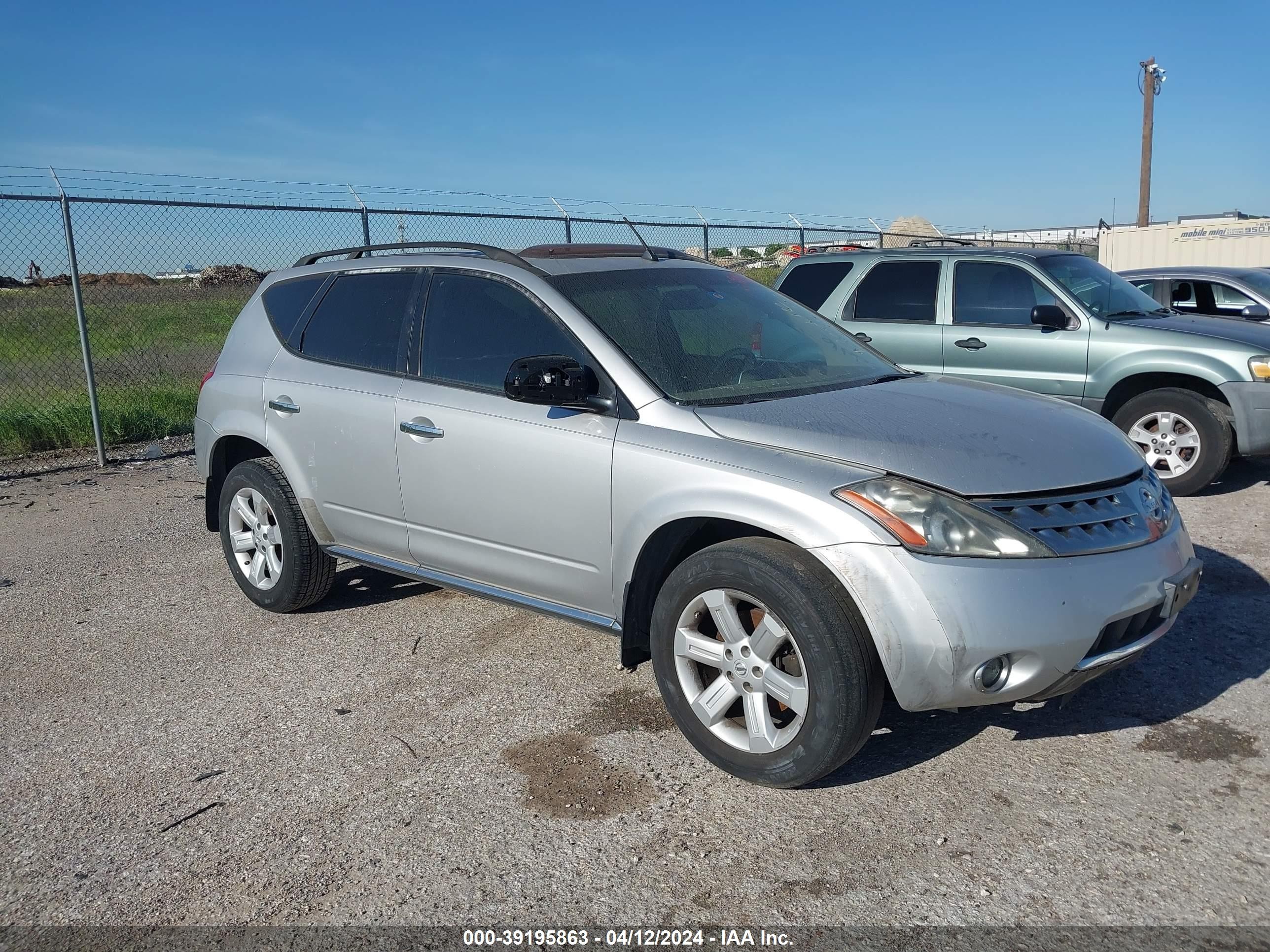 NISSAN MURANO 2007 jn8az08t67w531675